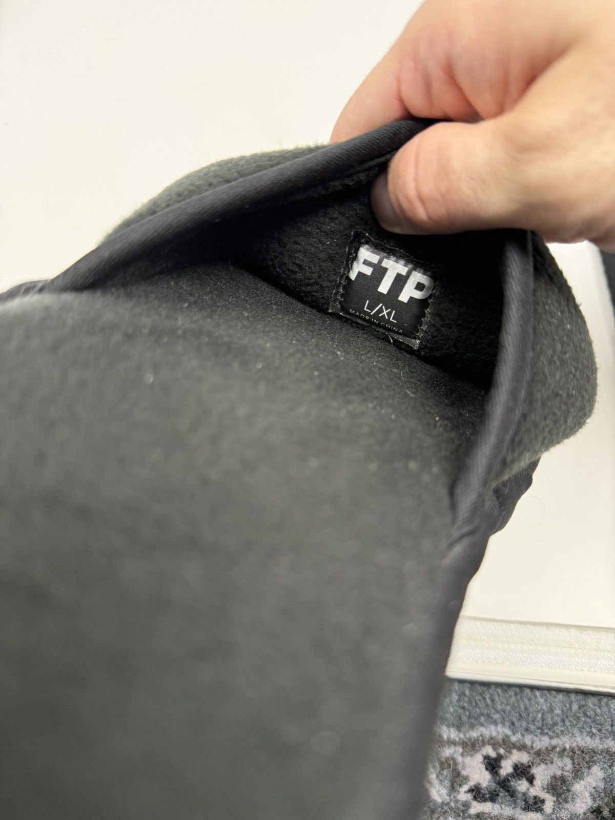 Fuck The Population FTP black Logo Slippers size L/XL Size US 10 / EU 43 - 4 Thumbnail