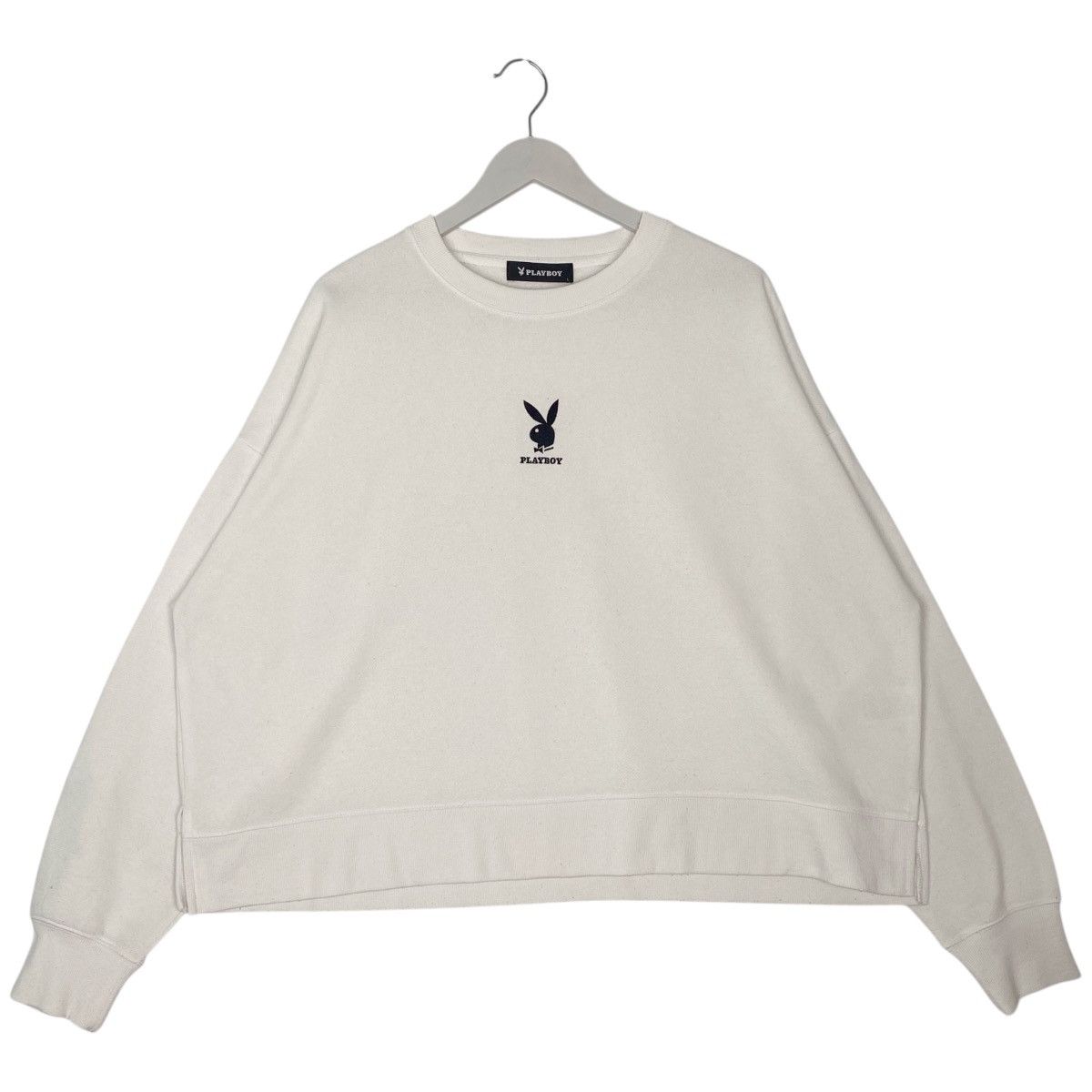 Vintage Vintage Playboy Sweatshirt Crewneck White Small Logo Size L Size US L / EU 52-54 / 3 - 1 Thumbnail
