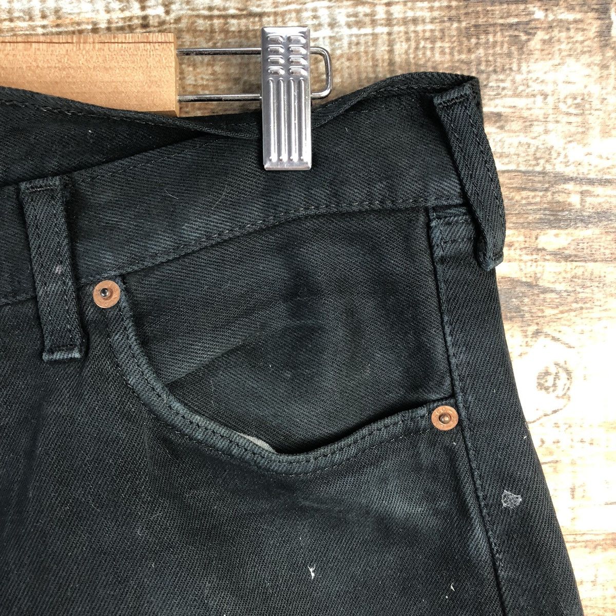 Levi's Levis Black vintage jeans Denim Pants #A2602 Size US 34 / EU 50 - 8 Thumbnail