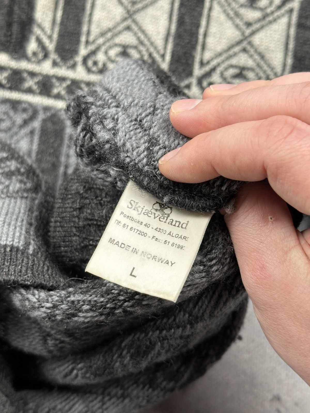Dale Of Norway Skjaeveland Norwegian Wool Half Zip Knit Sweater Oslo 1000 Size US L / EU 52-54 / 3 - 13 Thumbnail