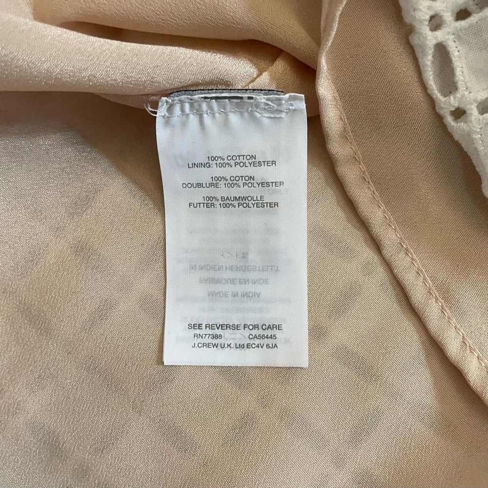 J.Crew J. Crew White One-Shoulder Ruffle Eyelet Cotton Top Size 2 Size XS / US 0-2 / IT 36-38 - 8 Thumbnail