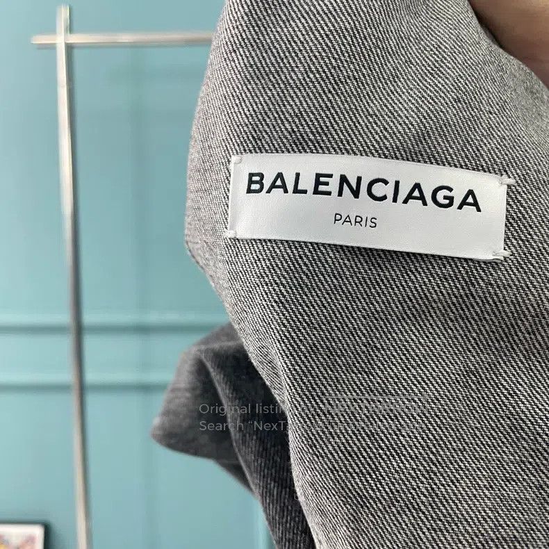Balenciaga Balenciaga Red collar logo ribbon destroyed jacket Size XXS / US 00 / IT 34 - 4 Thumbnail