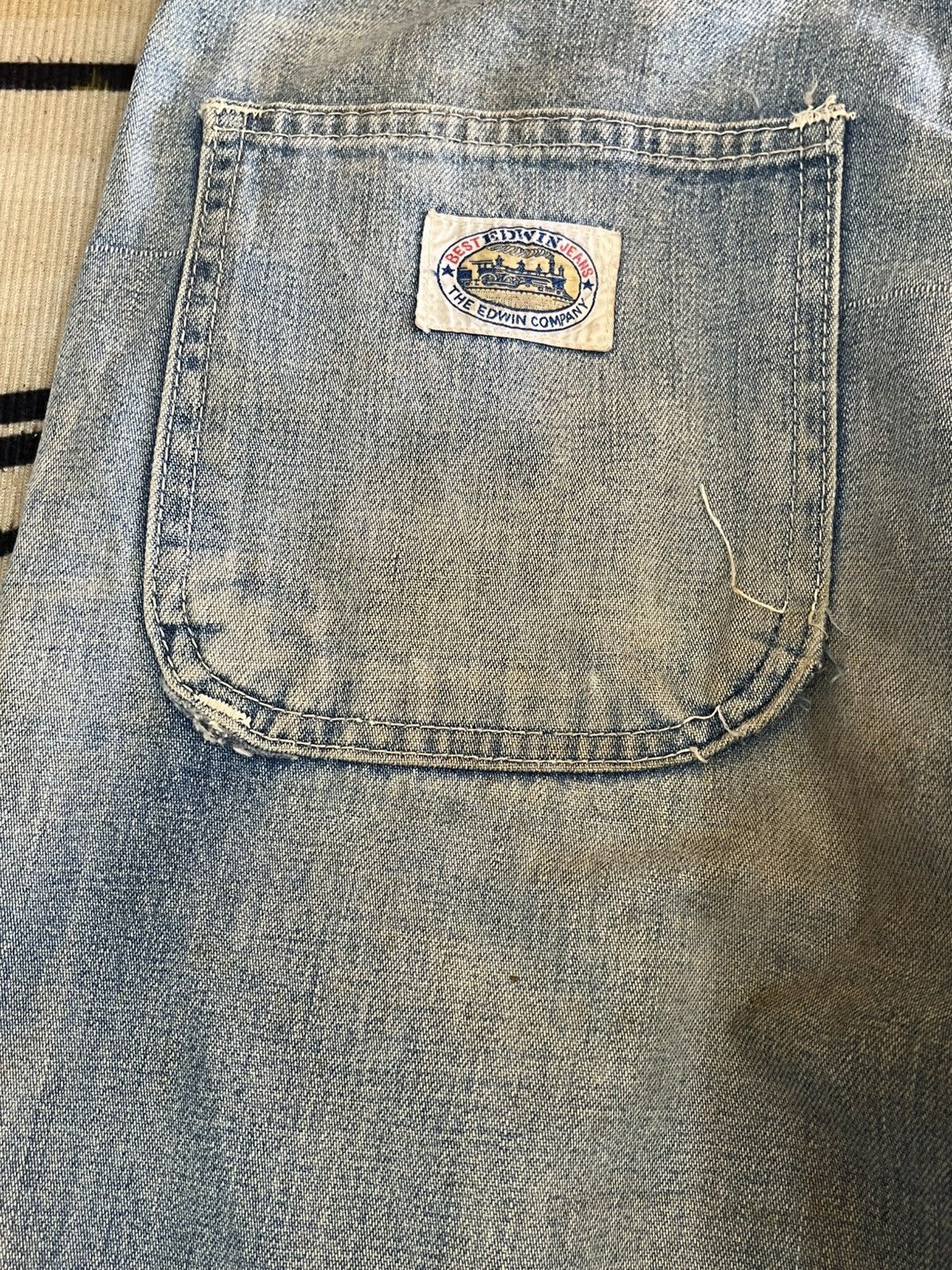 Edwin × Garment Reproduction of Workers Vintage Edwin Carpenter Mudwash Denim Size US 28 / EU 44 - 14 Thumbnail