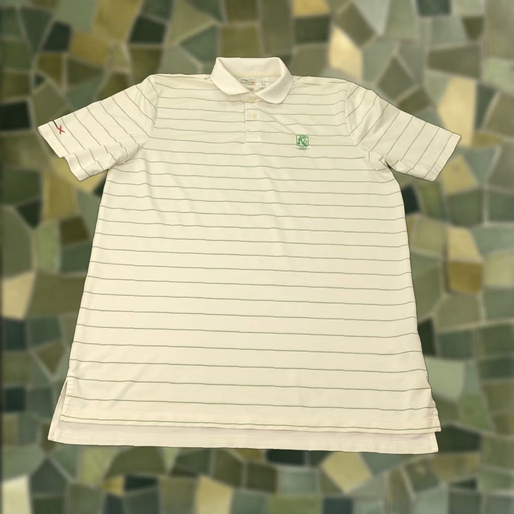 Ralph Lauren RLX Ralph Lauren Golf Polo Shirt Mens Large White Striped Embroidered Stretch Polo Shirt Mens L White Striped Embroidered Stretch Size US L / EU 52-54 / 3 - 1 Thumbnail