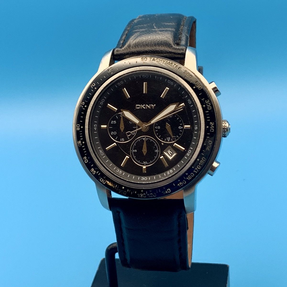 DKNY DKNY NY-1478 Men’s Chrono Wristwatch St Steel Works New Batt Size ONE SIZE - 1 Thumbnail