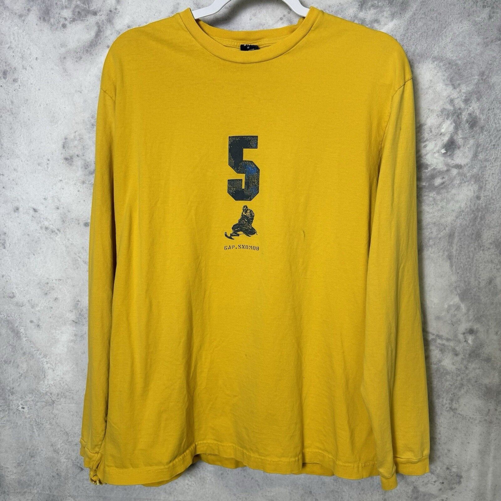 Gap Vintage Gap Snomob T Shirt Adult Medium Yellow Y2k Snowmobil Size US M / EU 48-50 / 2 - 1 Thumbnail