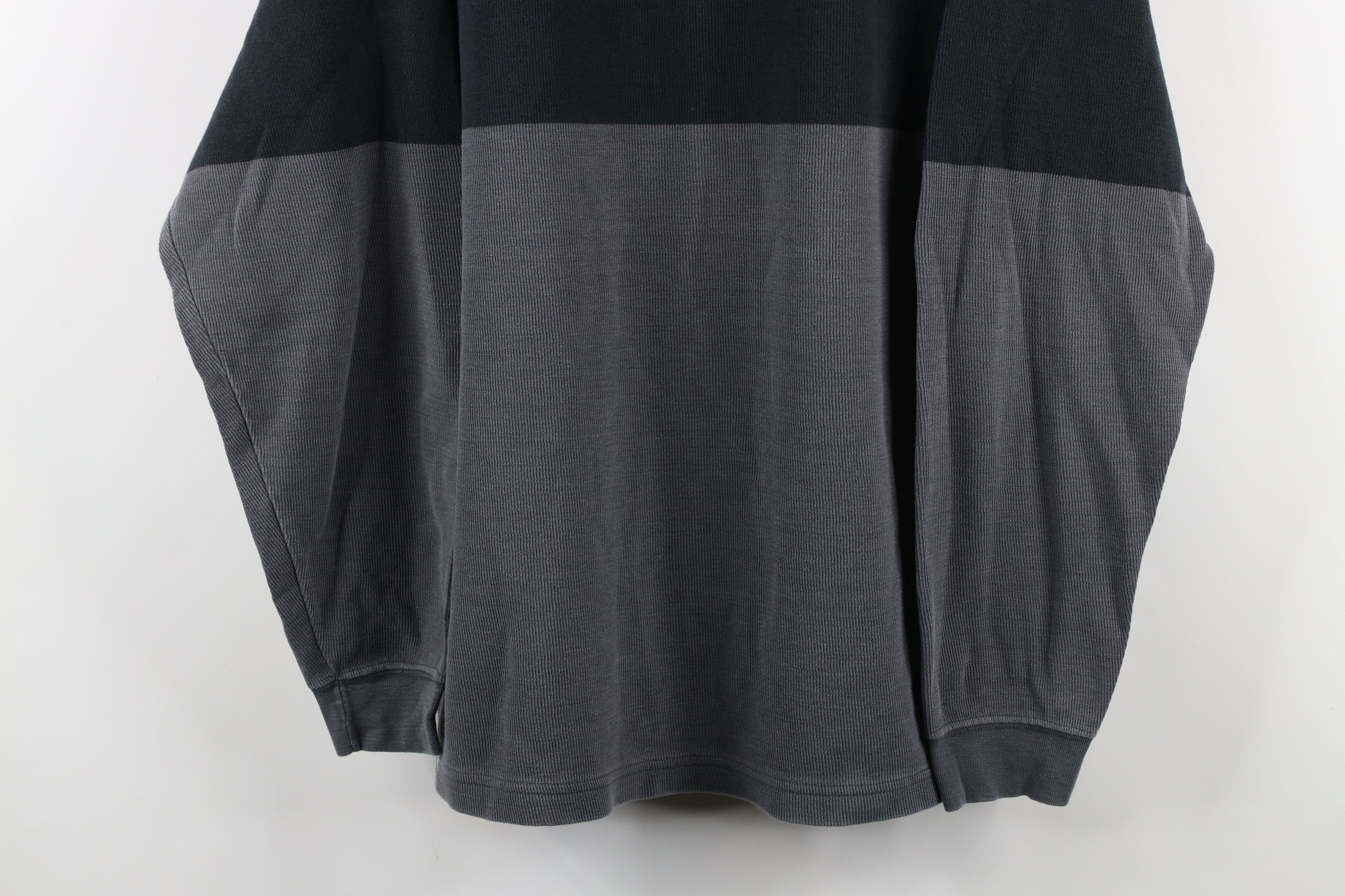 Vintage Vintage 90s Streetwear Block Ribbed Knit Long Sleeve T-Shirt Size US XL / EU 56 / 4 - 3 Thumbnail