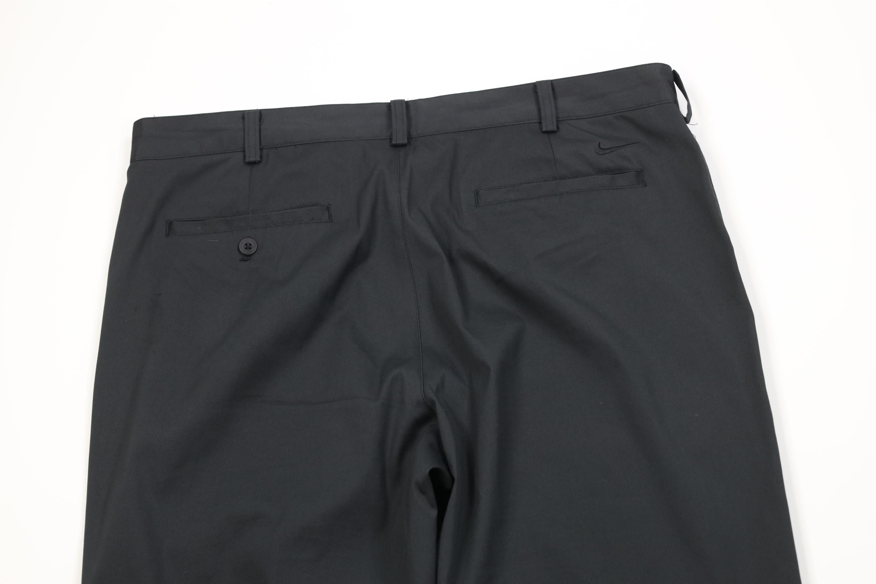 Nike Vintage Y2K Nike Golf Tech Knit Wide Leg Chino Pants Black Size US 36 / EU 52 - 8 Thumbnail