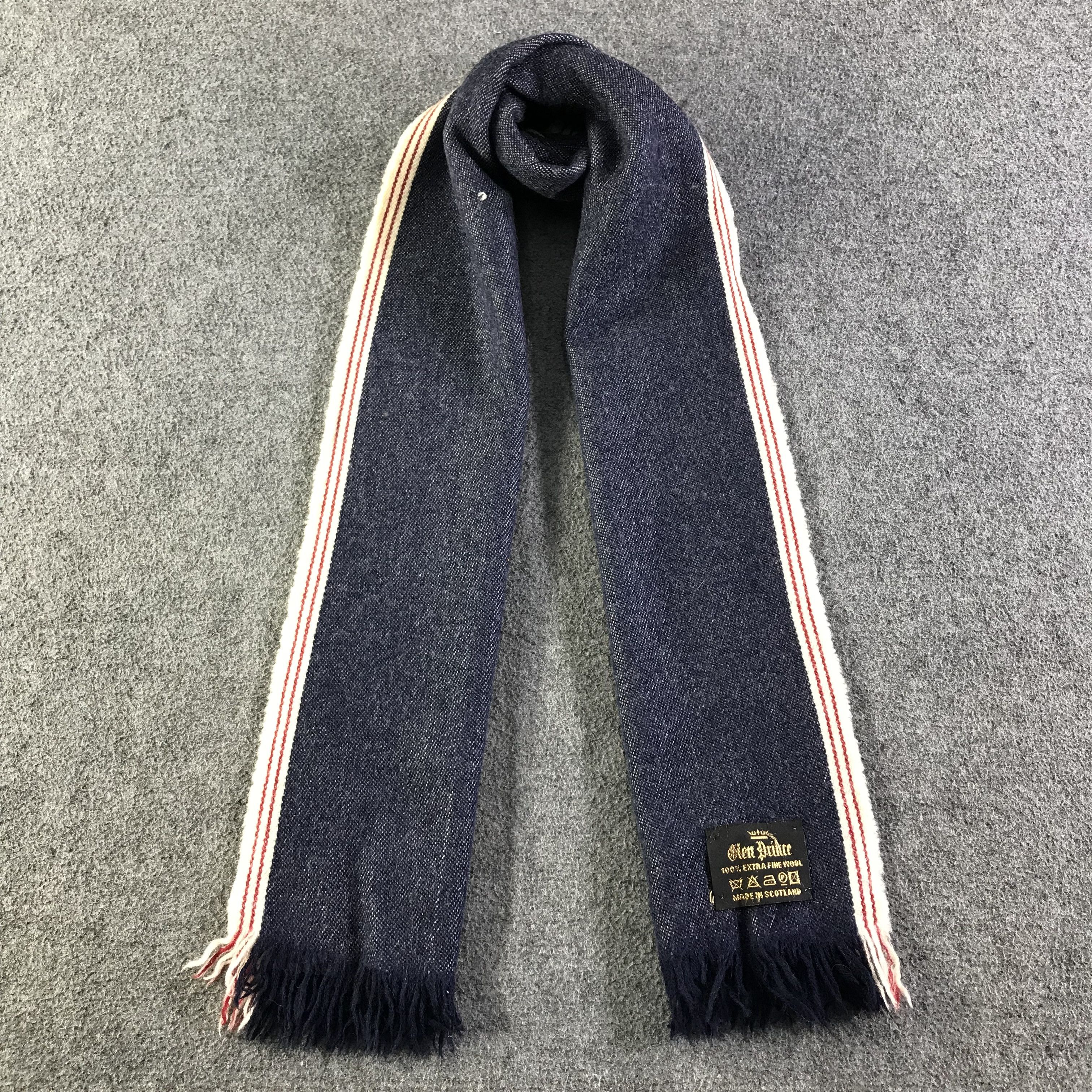 Vintage Glen Prince Selvedge Scarf / Muffler / Neckwear SS1557 Size ONE SIZE - 1 Thumbnail