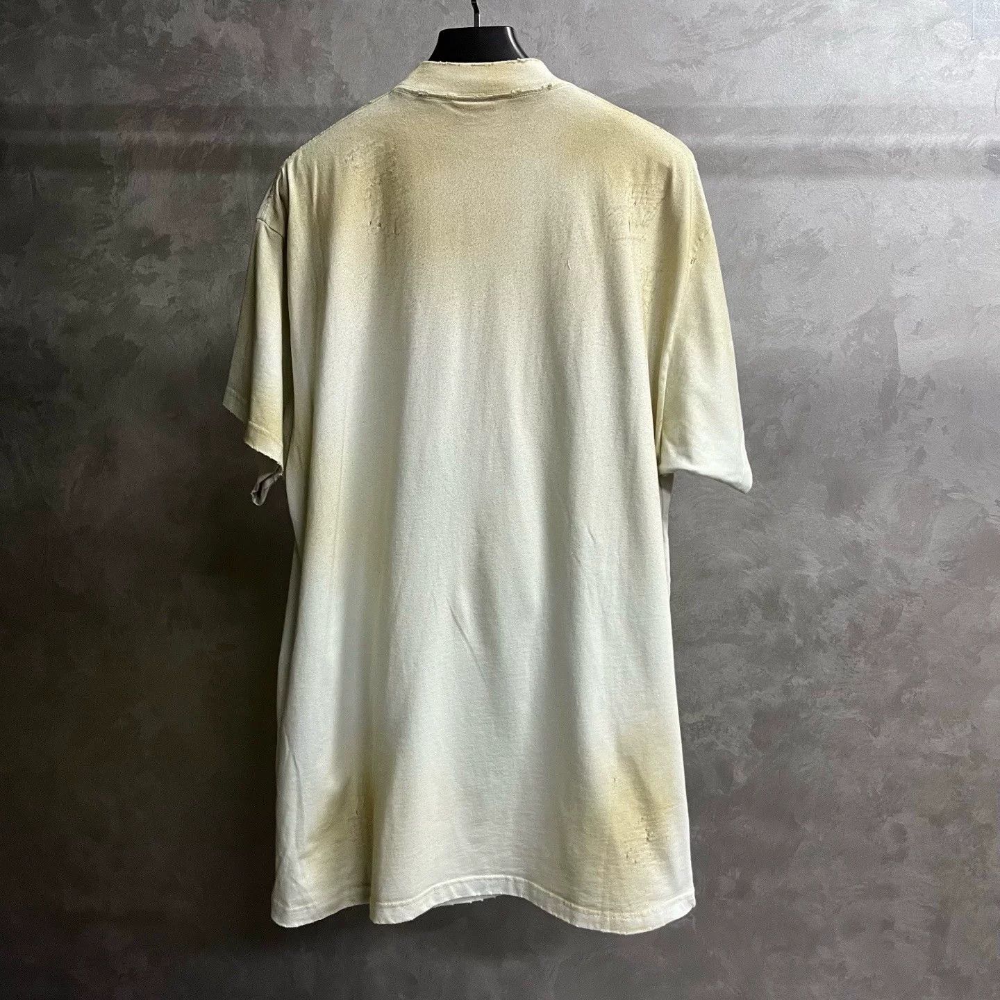 Balenciaga Balenciaga Beige Letter Embroidery T-Shirt Size US M / EU 48-50 / 2 - 1 Thumbnail