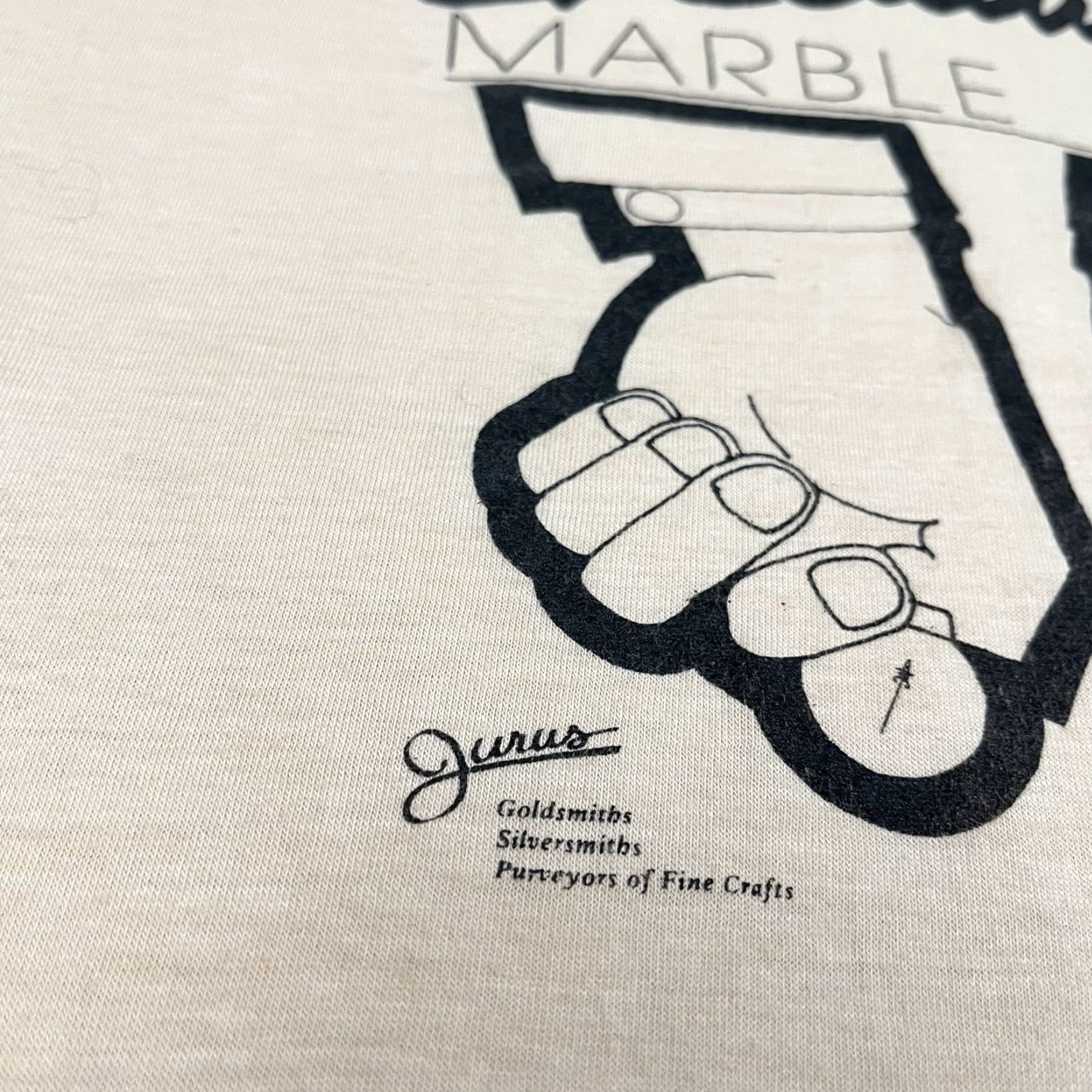 Hanes VINTAGE Hanes Beefy-T Graphic T-Shirt Adult Mens M Marble Beige 80s Logo Classic 90s Theme Mens Size US M / EU 48-50 / 2 - 4 Thumbnail