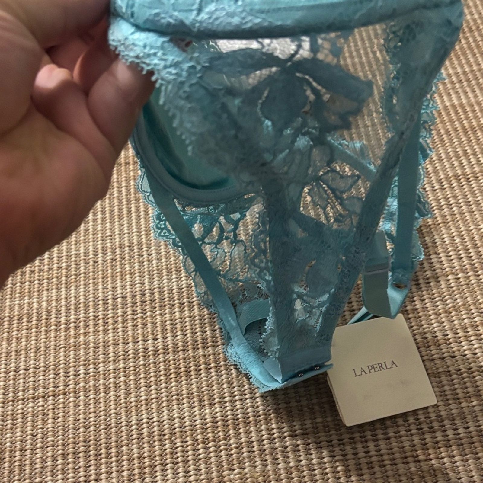 La Perla La Perla Lace Bra in Light Blue size 36C Size ONE SIZE - 6 Thumbnail