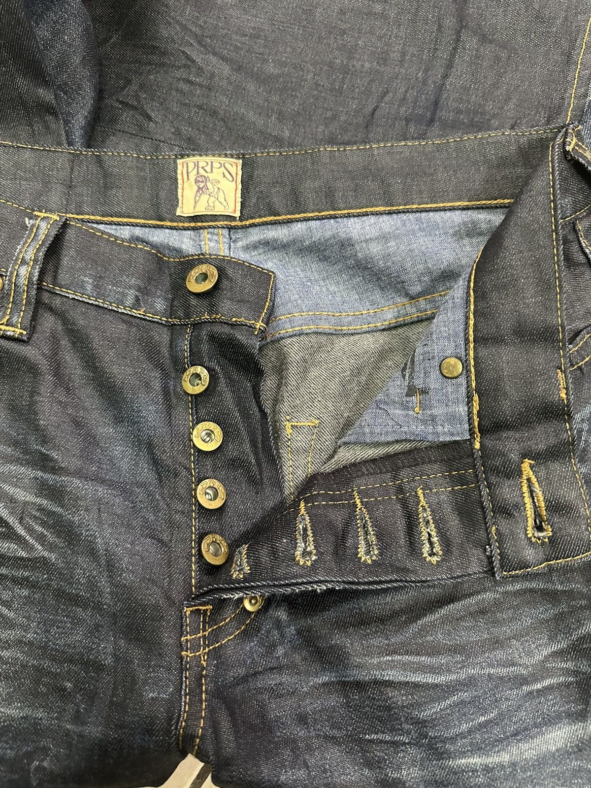 Prps PRPS BLUE DENIM WAX JEANS Size US 26 / EU 42 - 15 Thumbnail