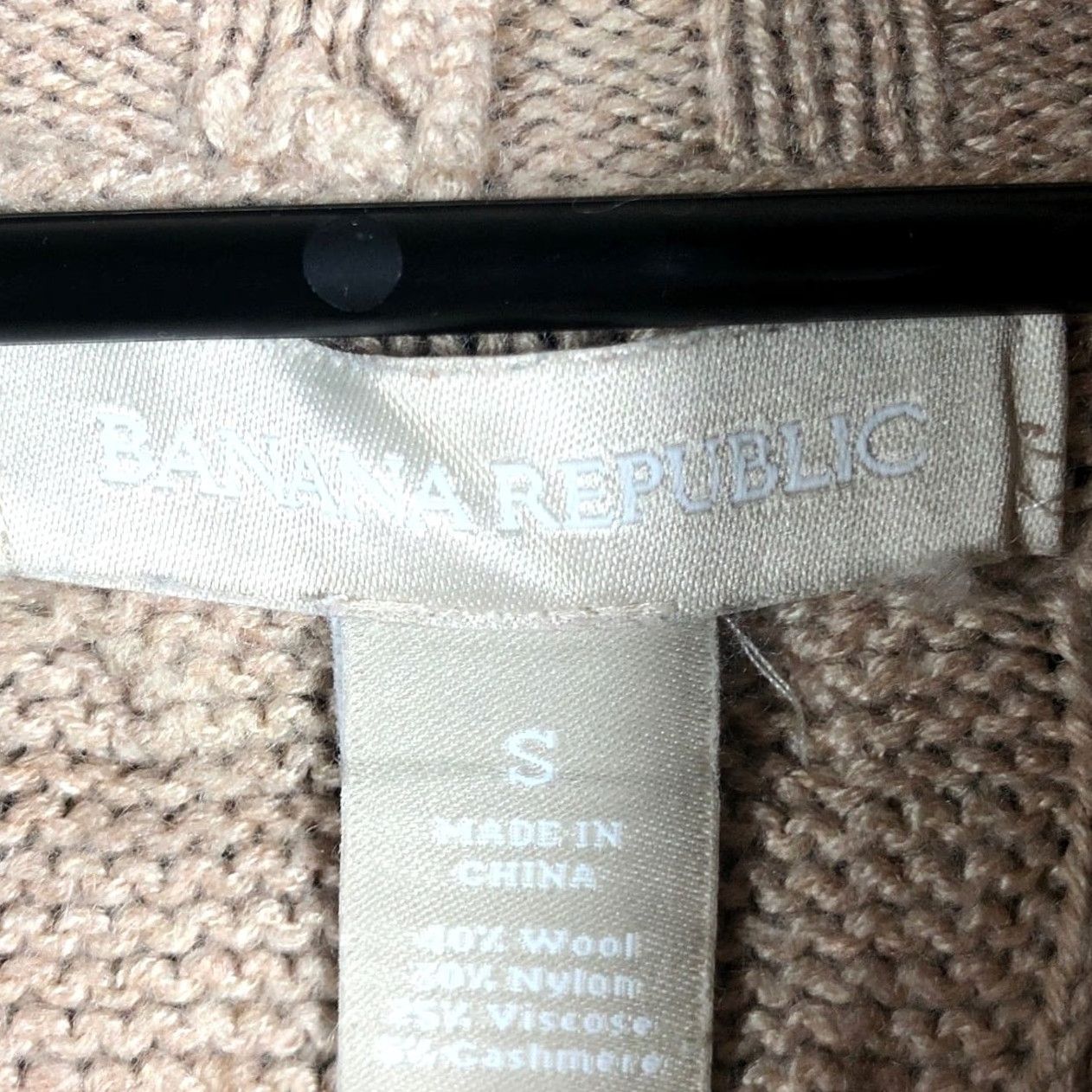Banana Republic Banana Republic Womens Sweater Brown Mock Neck Wool Cashmere Blend Small Knit Pullover Long Sleeve Casual Workwear Preppy - Mens/Womens Size S / US 4 / IT 40 - 6 Thumbnail
