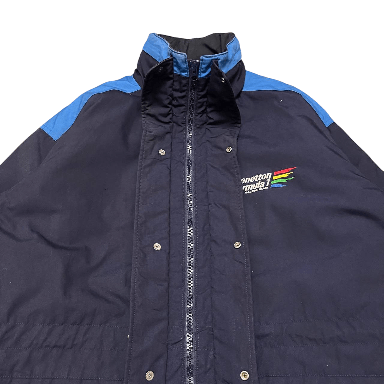 Benetton Vintage Benetton Formula 1 Racing Team Coach Jacket Size US L / EU 52-54 / 3 - 16 Thumbnail