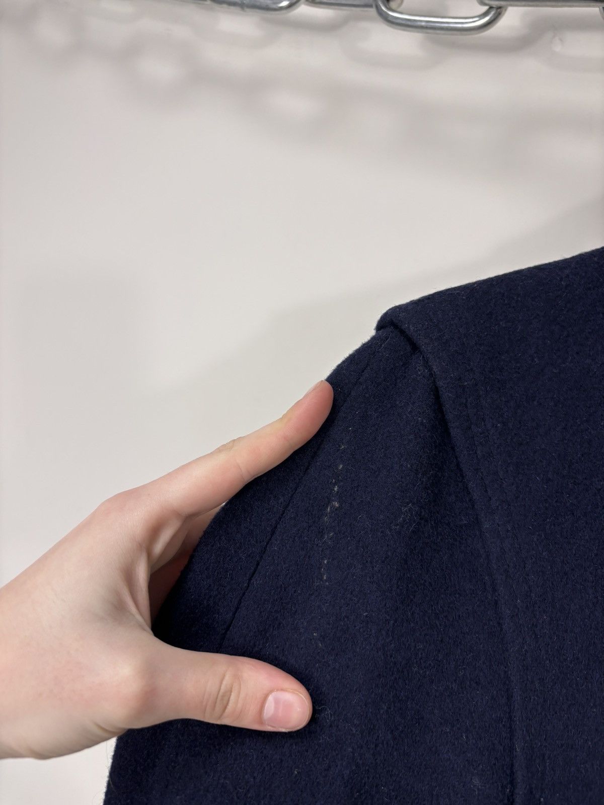 Other Vintage Lodenfrey Men’s Navy Blue Wool Long Coat Overcoat Size US M / EU 48-50 / 2 - 21 Thumbnail