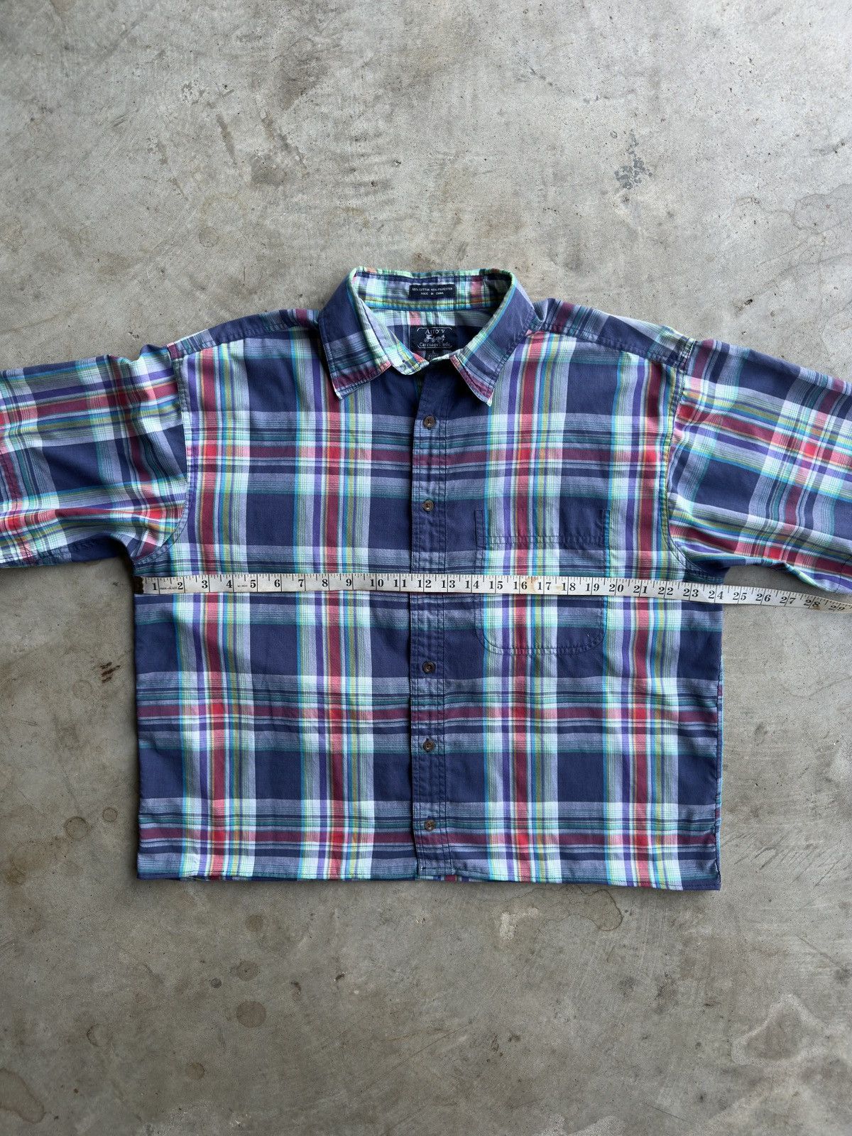 Other Vintage Cropped Plaid Button Down Shirt - M Size US L / EU 52-54 / 3 - 4 Thumbnail