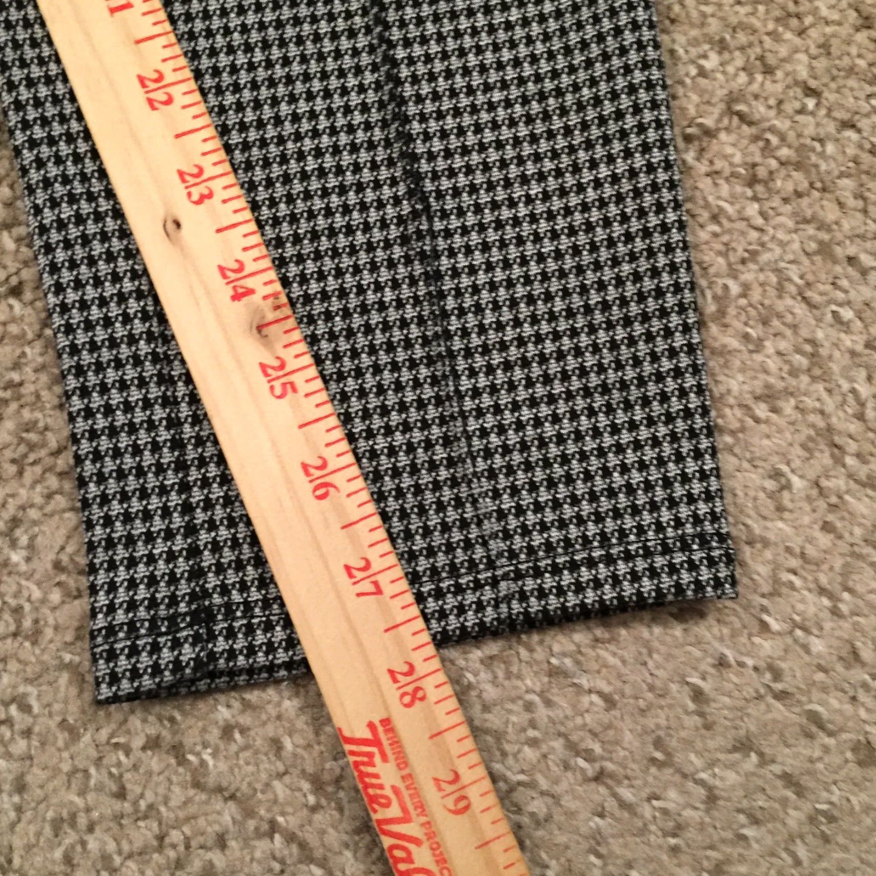 Apt. 9 Apt 9 Pants Womens XL Gray Houndstooth Pull On Skinny Ankle Size 40" / US 18 - 6 Thumbnail