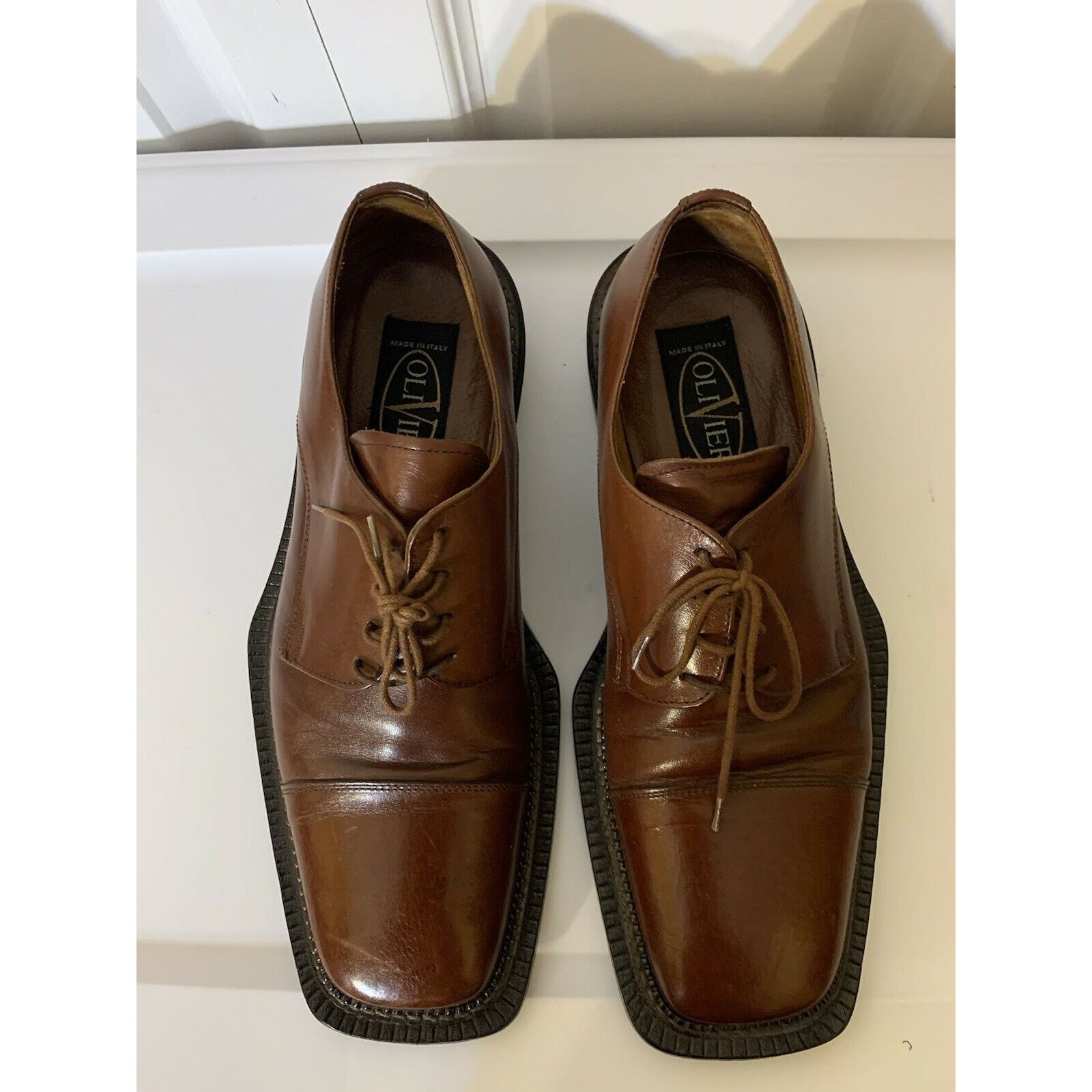 Other Olivier Men’s Sz 9 1/2 D Brown Cap Shoe Very Fine Leather Ma Size US 9.5 / EU 42-43 - 3 Thumbnail