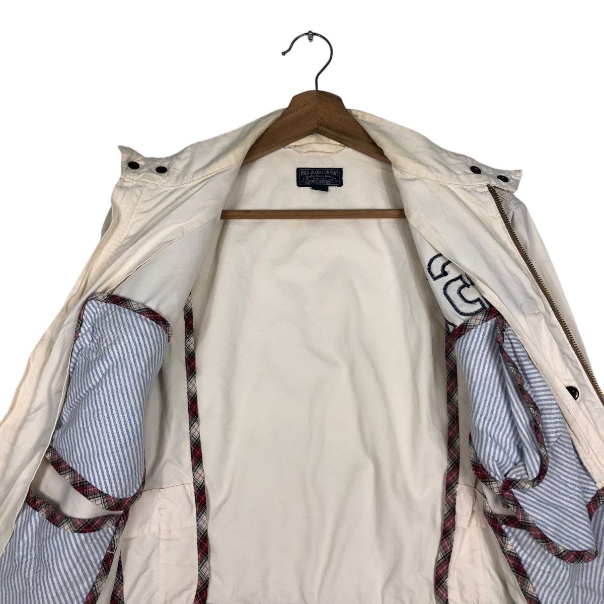 Polo Ralph Lauren Biker Jacket Zipper Ralph Lauren Mfg Polo Jeans Company Flag Size US M / EU 48-50 / 2 - 15 Thumbnail