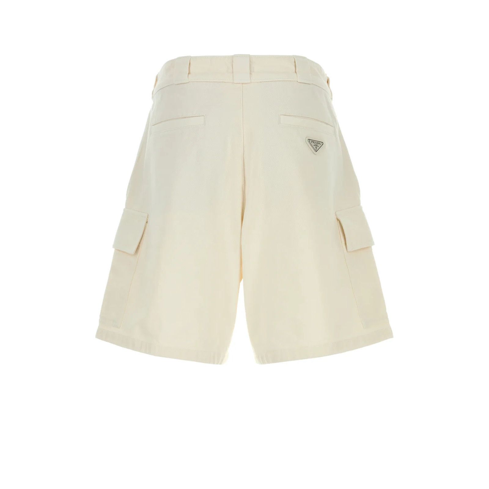 Prada PRADA White Denim Bermuda Shorts New & Authentic (Men's size Size US 36 / EU 52 - 2 Thumbnail