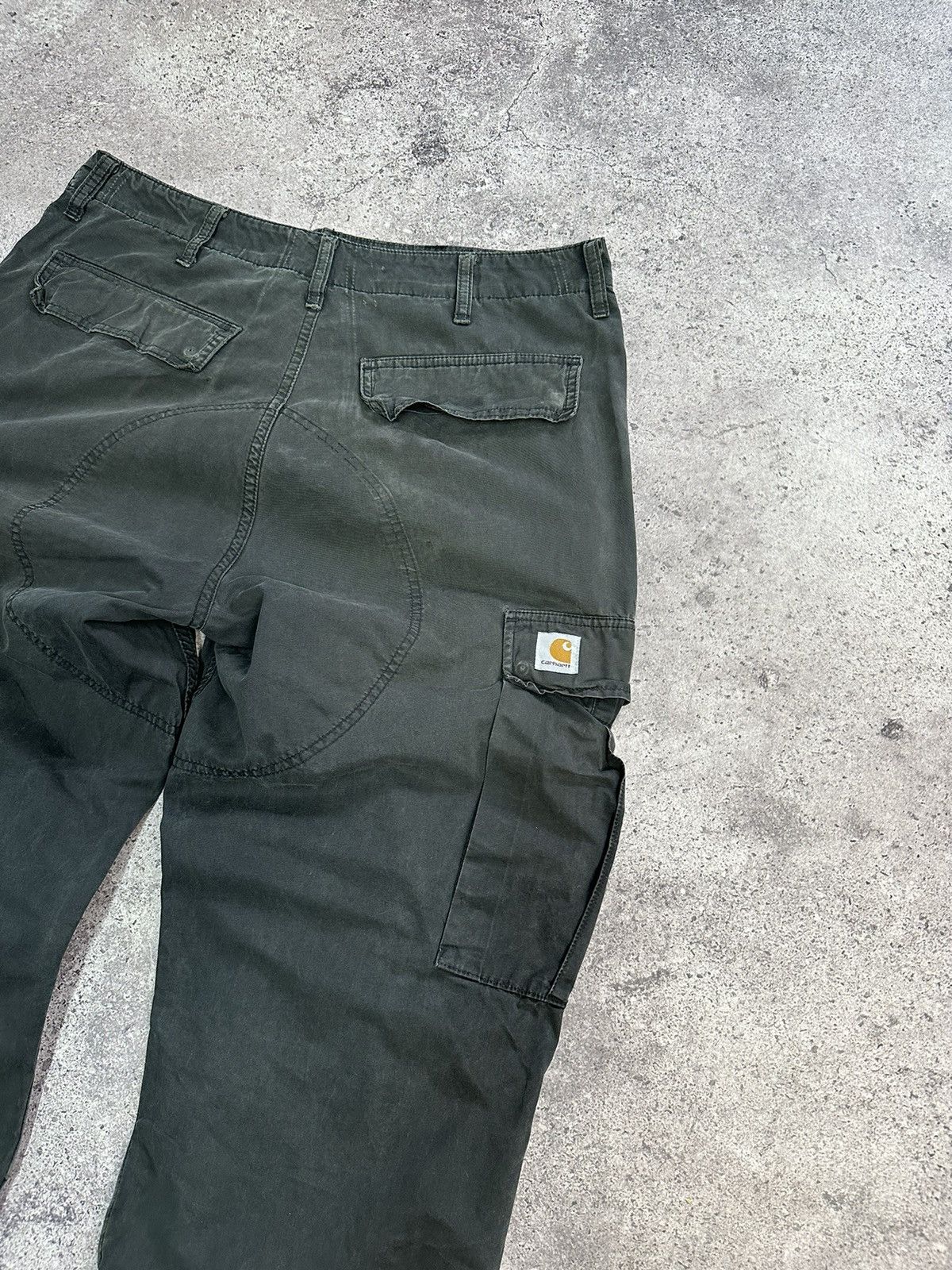 Carhartt Vintage Carhartt Cargo Distressed Pants Faded Gray Y2K Size US 33 - 8 Thumbnail