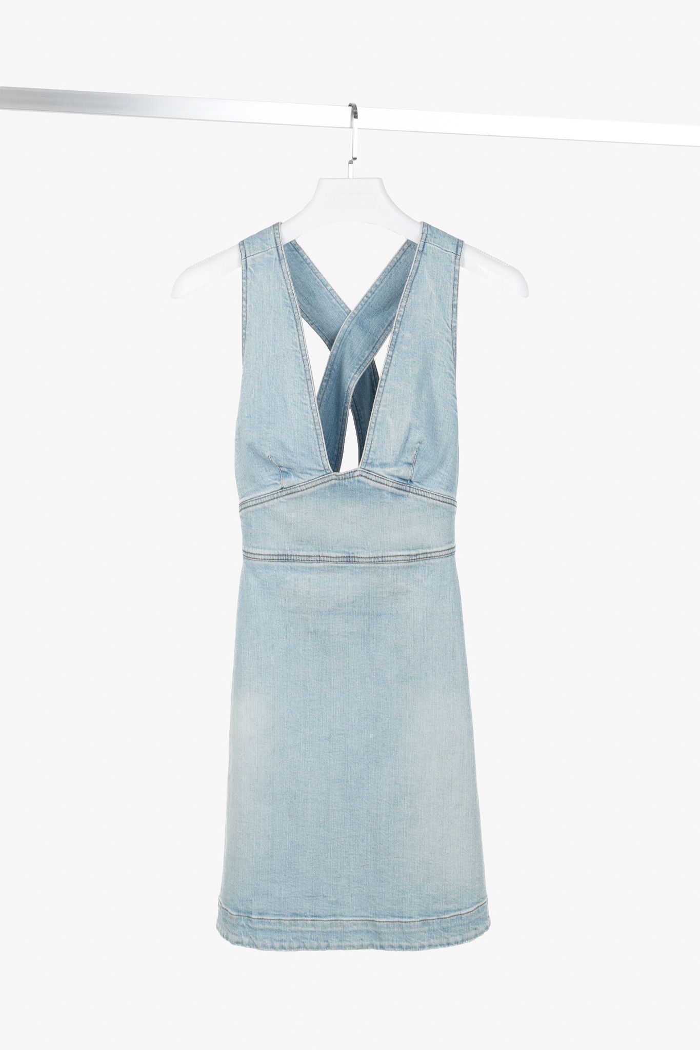 Stella McCartney Stella McCartney Anne Stretch-Denim Mini Dress Size M / US 6-8 / IT 42-44 - 1 Thumbnail