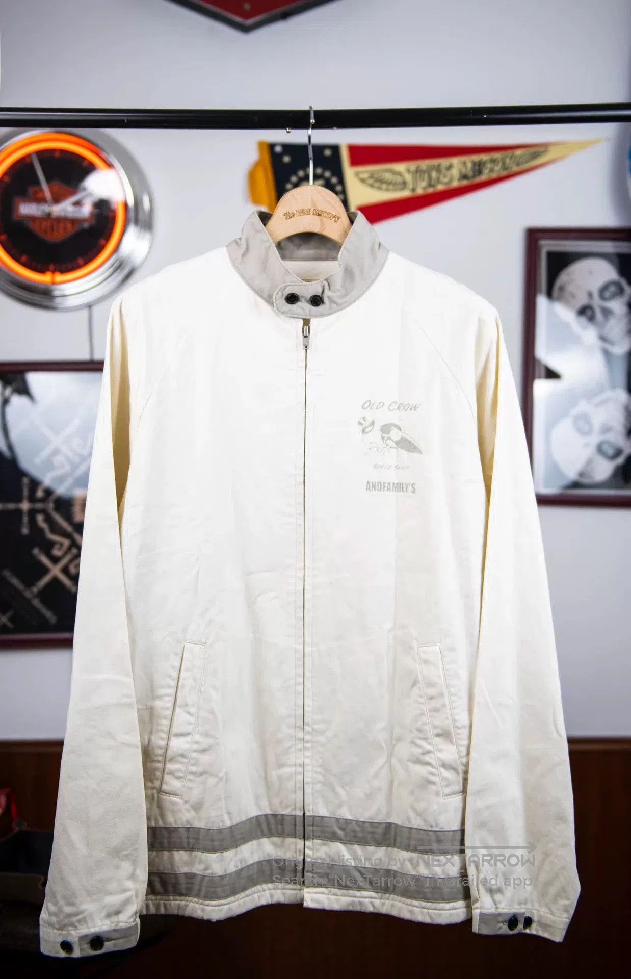 Other Old Crow White Stand Collar Jacket. Size US L / EU 52-54 / 3 - 1 Thumbnail