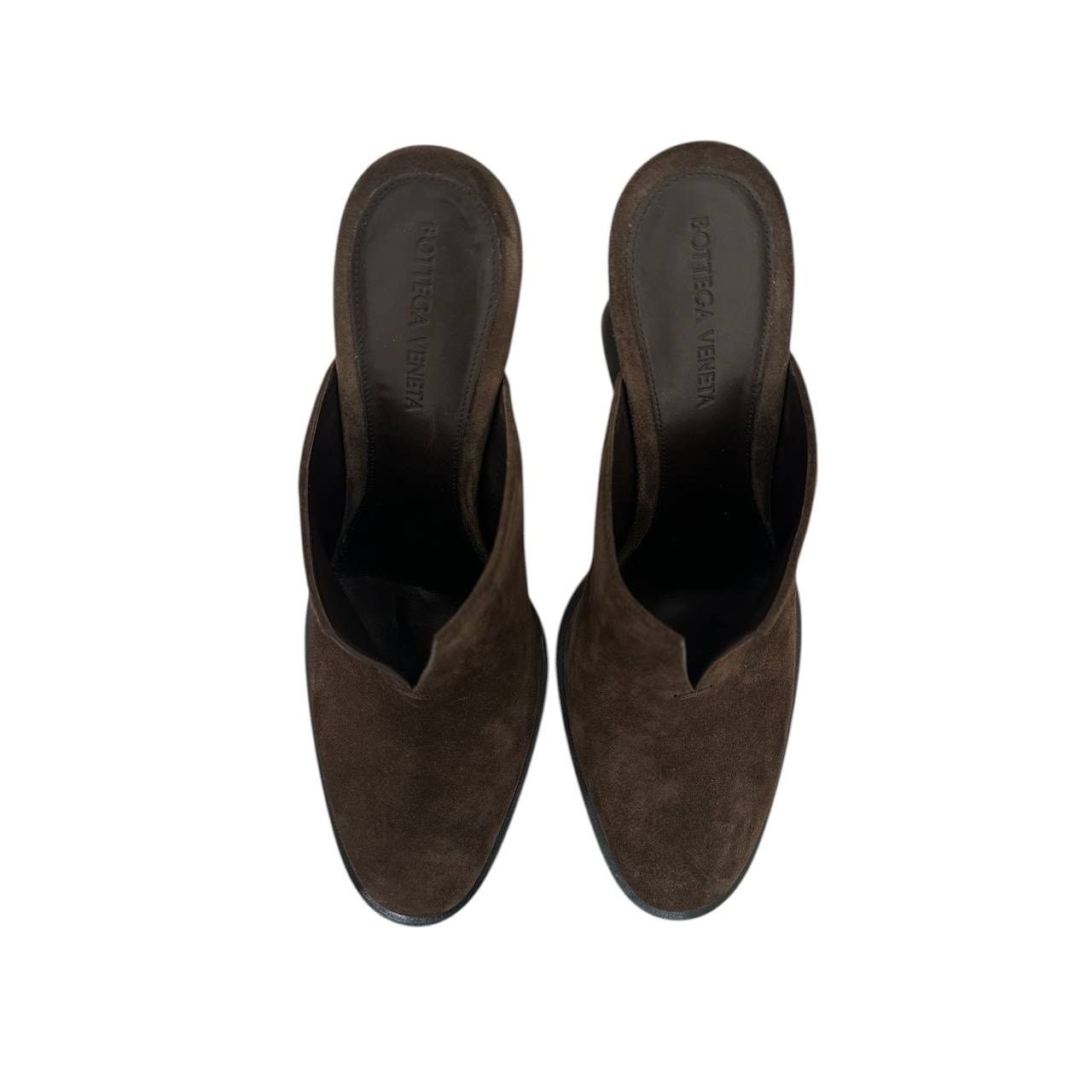 Bottega Veneta NWOB Bottega Veneta Cha-Cha Brown Suede Mules Sz 39 Size US 9 / IT 39 - 5 Thumbnail