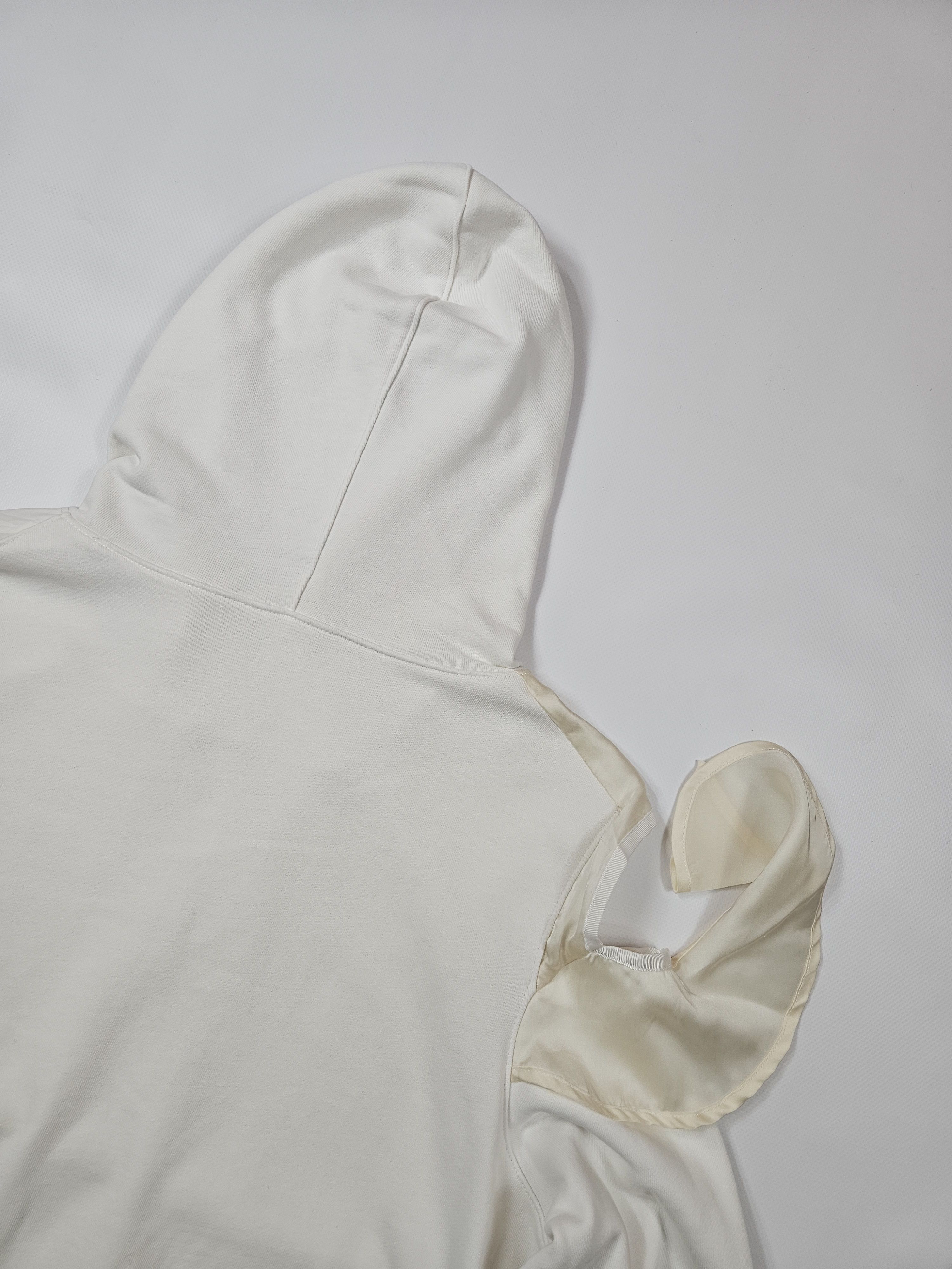Sacai Sacai white cut-out shoulder hoodie Size L / US 10 / IT 46 - 9 Thumbnail