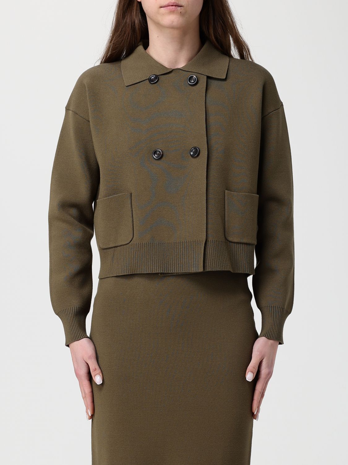 Max Mara Max Mara Jacket Woman Kaki Size M / US 6-8 / IT 42-44 - 1 Preview