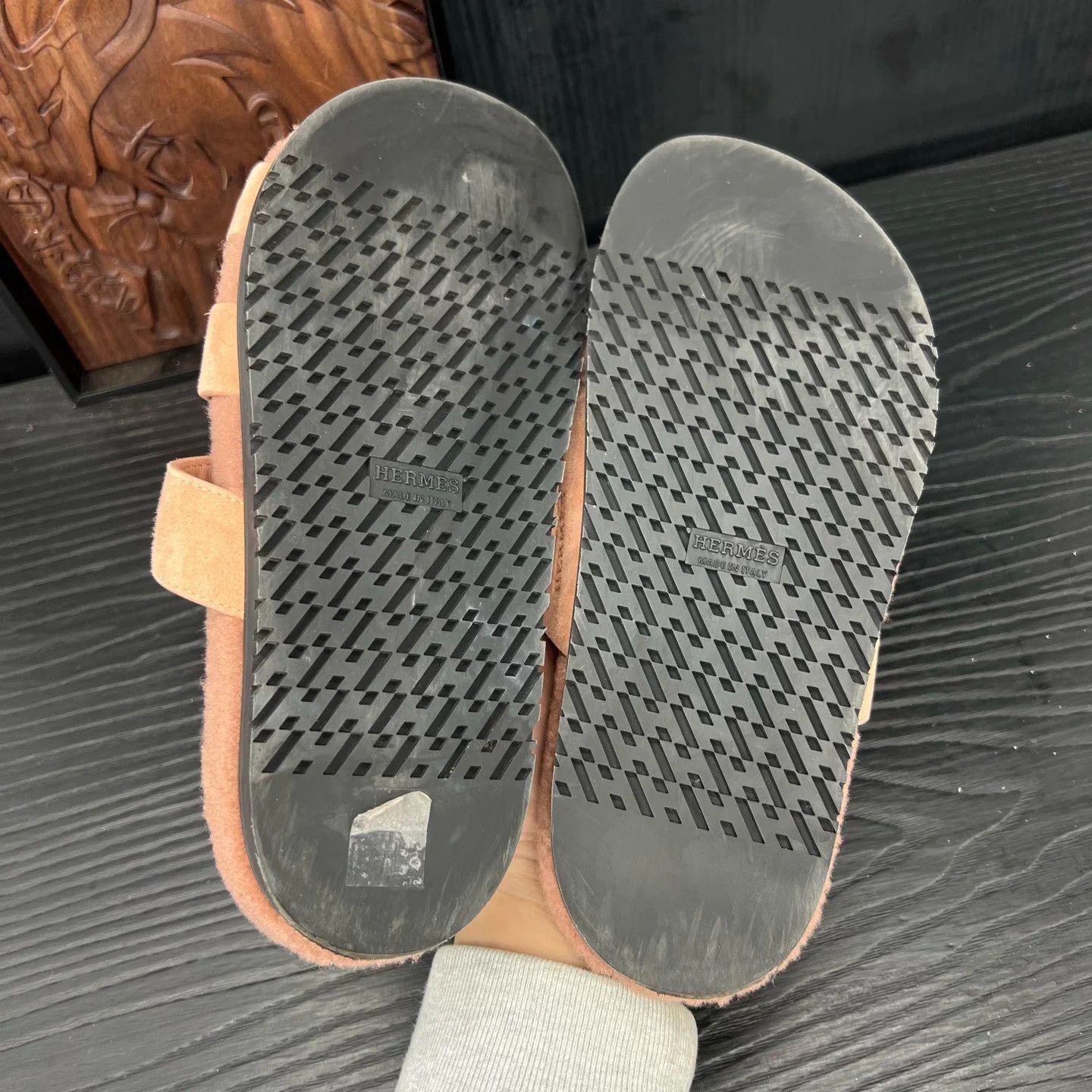 Hermes Hermes Chypre Brown Slippers 39 Size US 8 / IT 38 - 8 Thumbnail