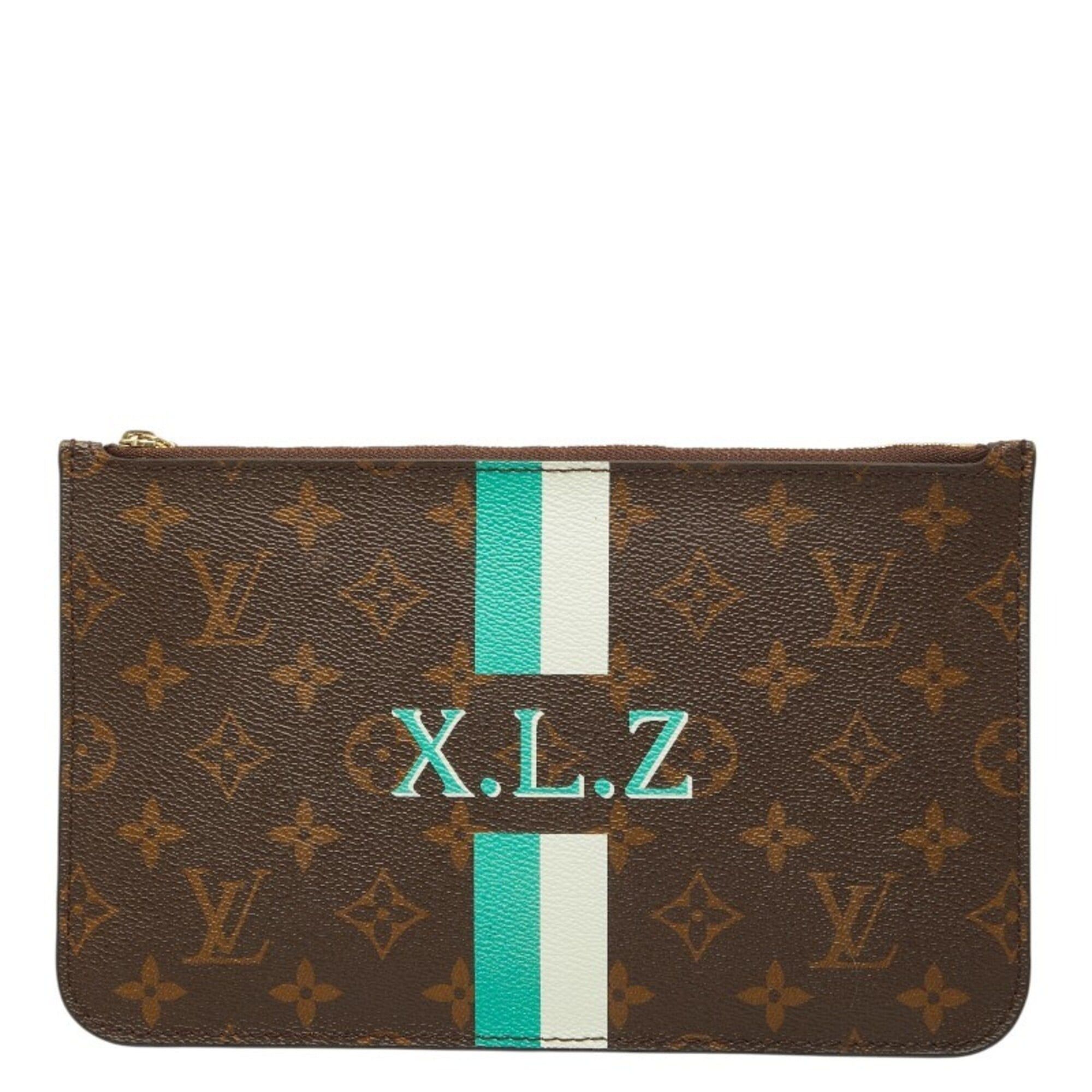 Louis Vuitton Louis Vuitton Monogram Neverfull Accessories Handbag Pouch Mini Clutch Bag Brown Leather Women's LOUIS VUITTON Size ONE SIZE - 1 Thumbnail
