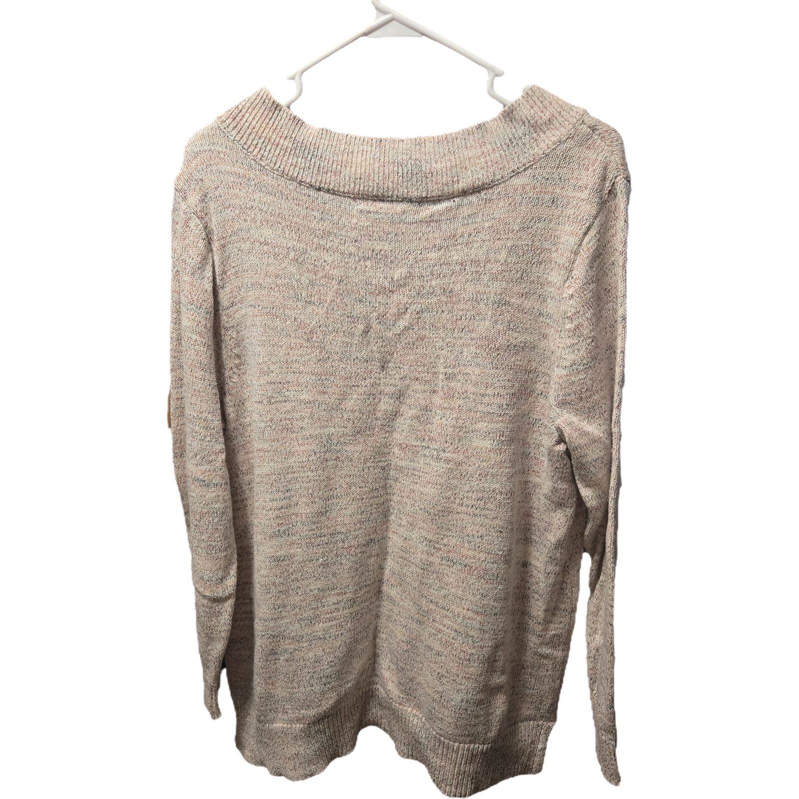Croft & Barrow Croft & Barrow Women's Plus 1X Marled V-Neck Sweater Size XL / US 12-14 / IT 48-50 - 6 Thumbnail