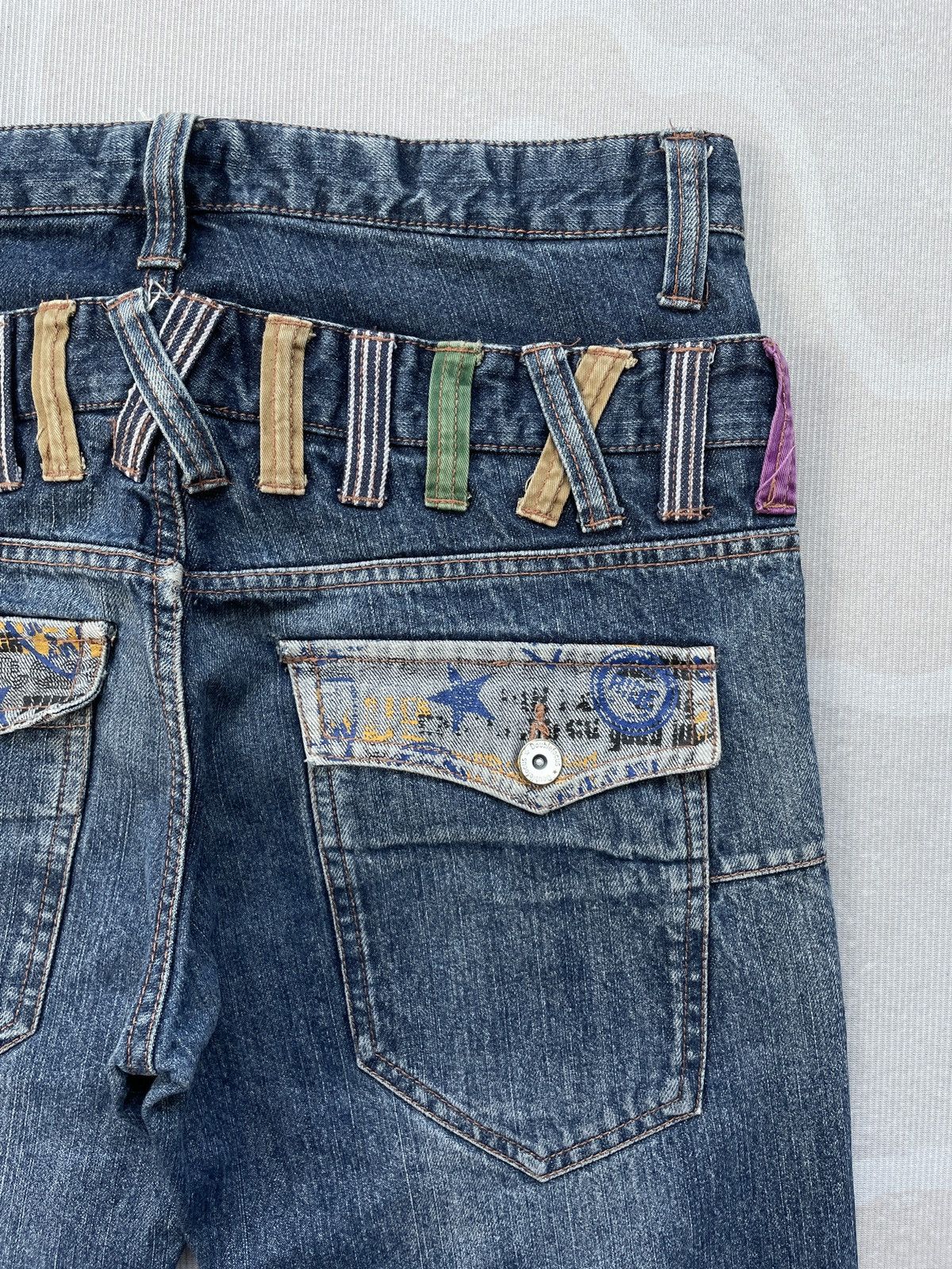 If Six Was Nine Sick Doublefocus Double Waist Jeans (LG111) Size US 31 - 9 Thumbnail