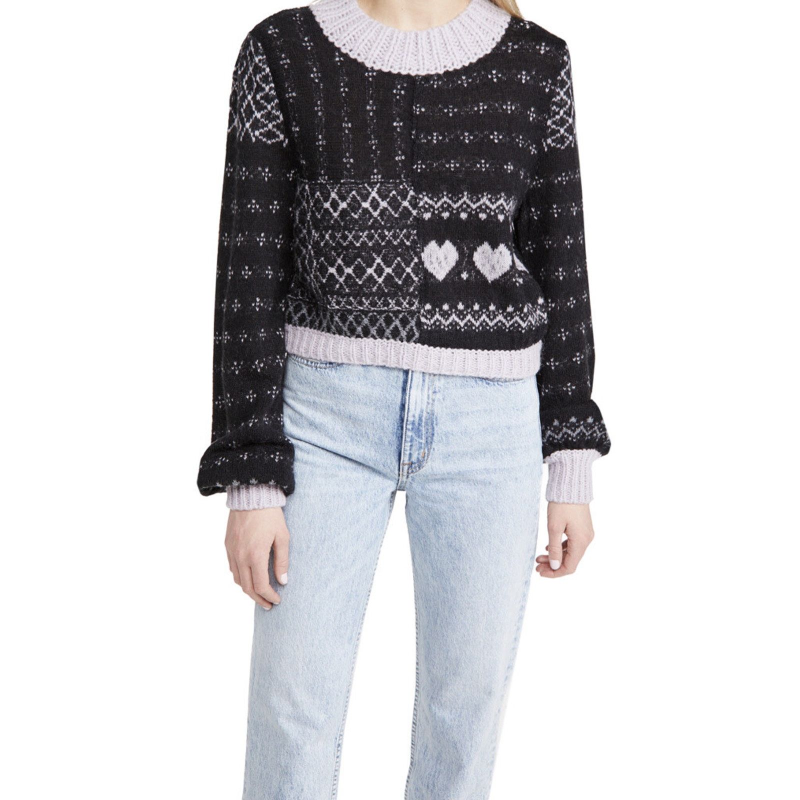 Free People Free People Snow Globe Pullover Sweater Combo Size S A1453 Size S / US 4 / IT 40 - 1 Thumbnail