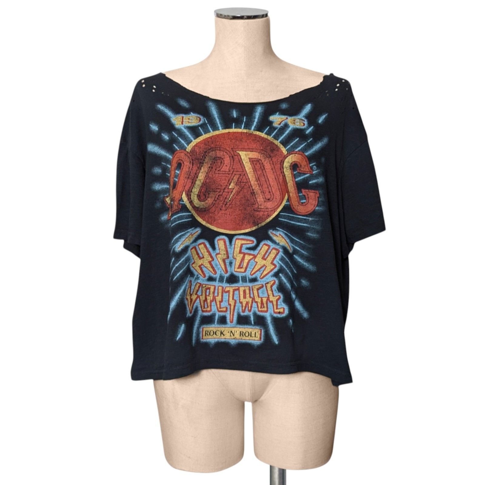 Other AC DC ACDC Distressed Graphic Print T-Shirt Shirt L XL Size L / US 10 / IT 46 - 1 Thumbnail