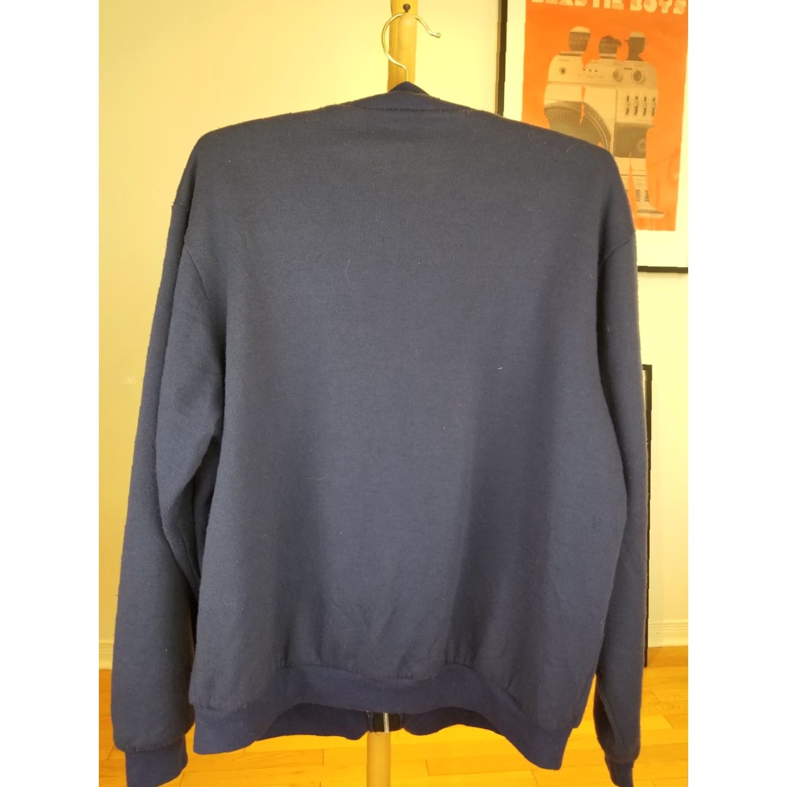 Vintage VINTAGE MuleSkinns THERMAL LINED FULL ZIP UP HOODIE SWEATSHIRT XLARGE Blue Sweatshirt Mens XL Long Sleeve Cotton Fleece 90s Style Size US XL / EU 56 / 4 - 5 Thumbnail