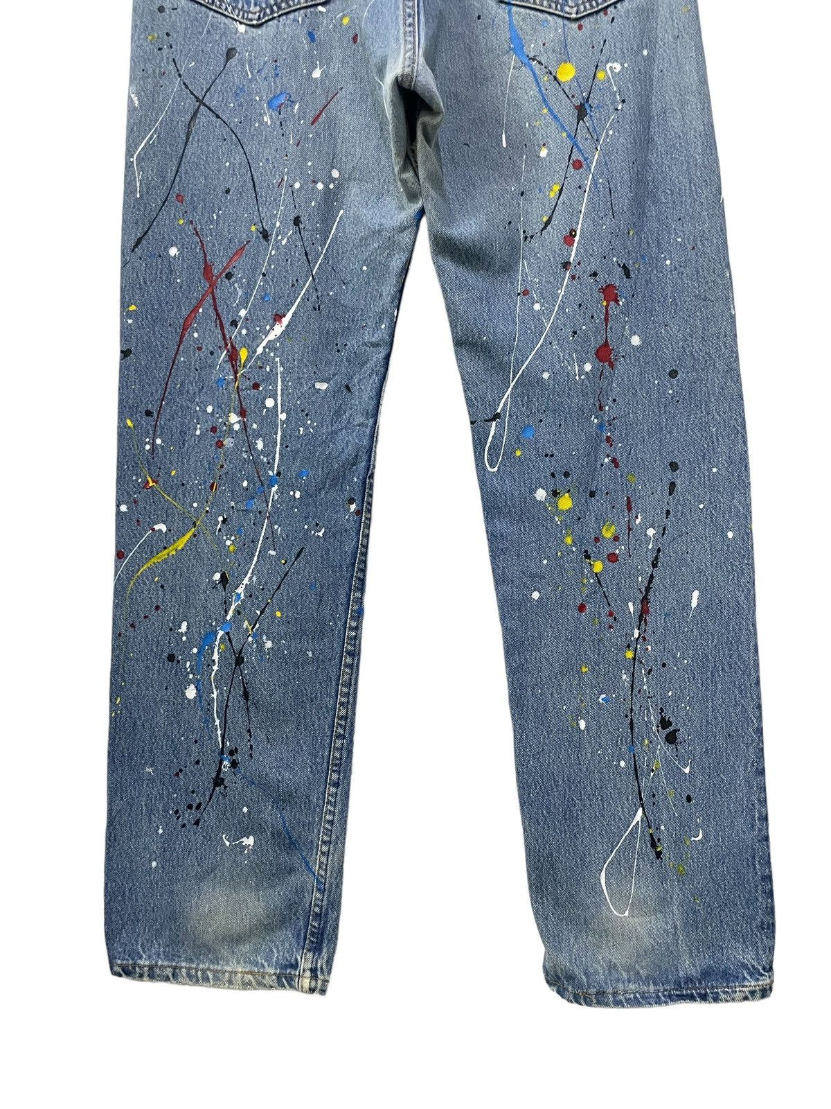 Levi's × Vintage Vintage Levis 501 Sex Pistol Paint Splatter Punk Jeans Size US 36 / EU 52 - 12 Thumbnail