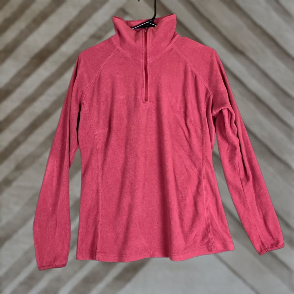 Vintage Columbia Womens Jacket 1/4 Zip Long Sleeve Lightweight XL Purple Wine Berry Casual Travel Workwear Size XL / US 12-14 / IT 48-50 - 1 Thumbnail