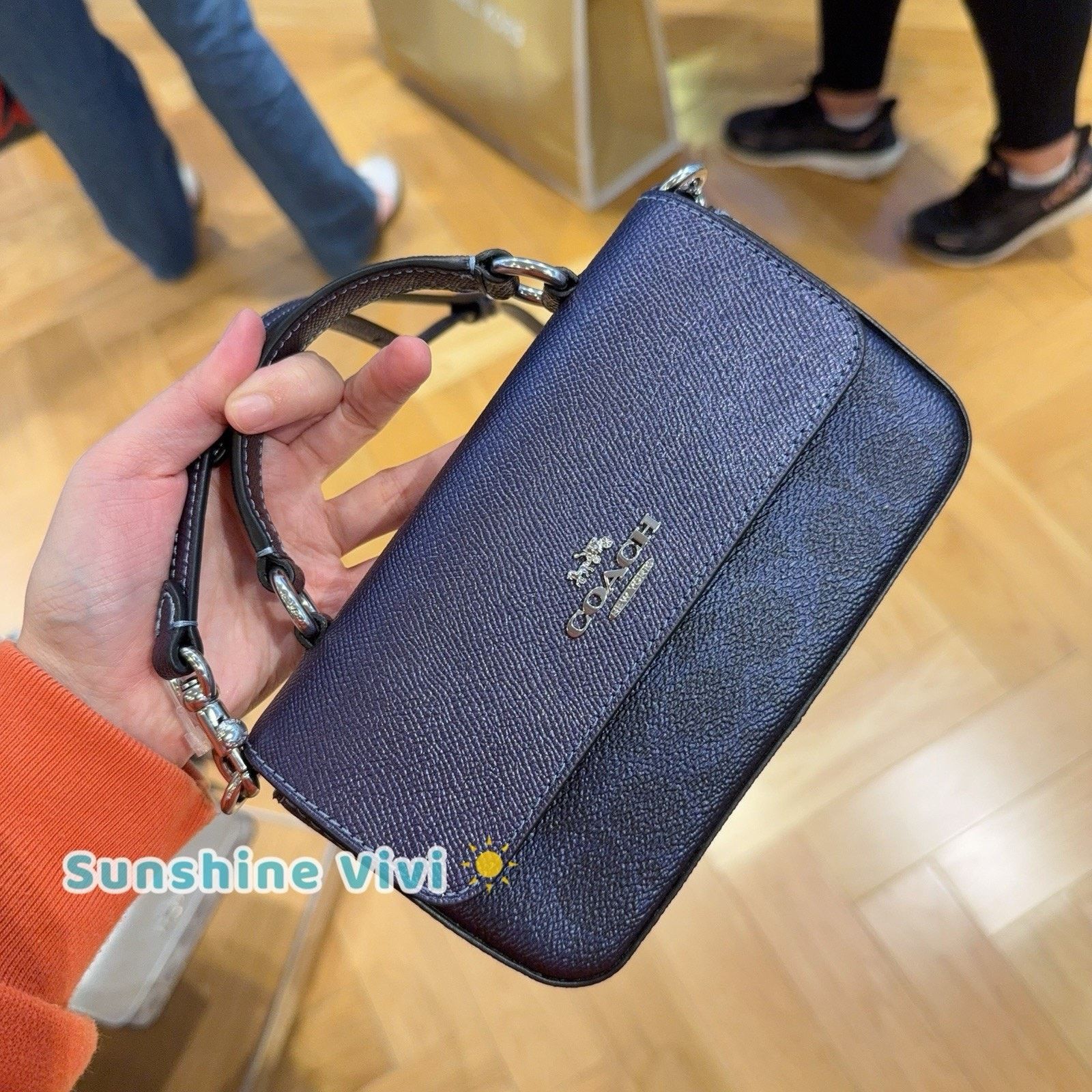 Coach NWT Coach Mini Josie Top Handle Bag Canvas CCK68 Blue/Navy Size ONE SIZE - 3 Thumbnail