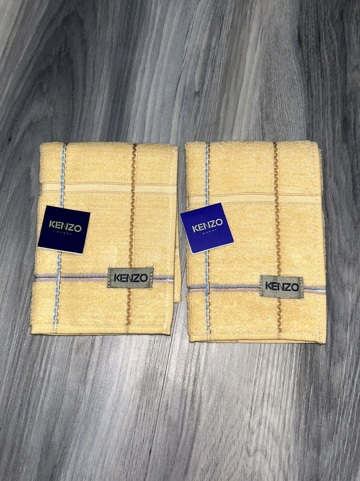 Kenzo Kenzo Beige Wash Cloth Set of 2 Size ONE SIZE - 1 Thumbnail