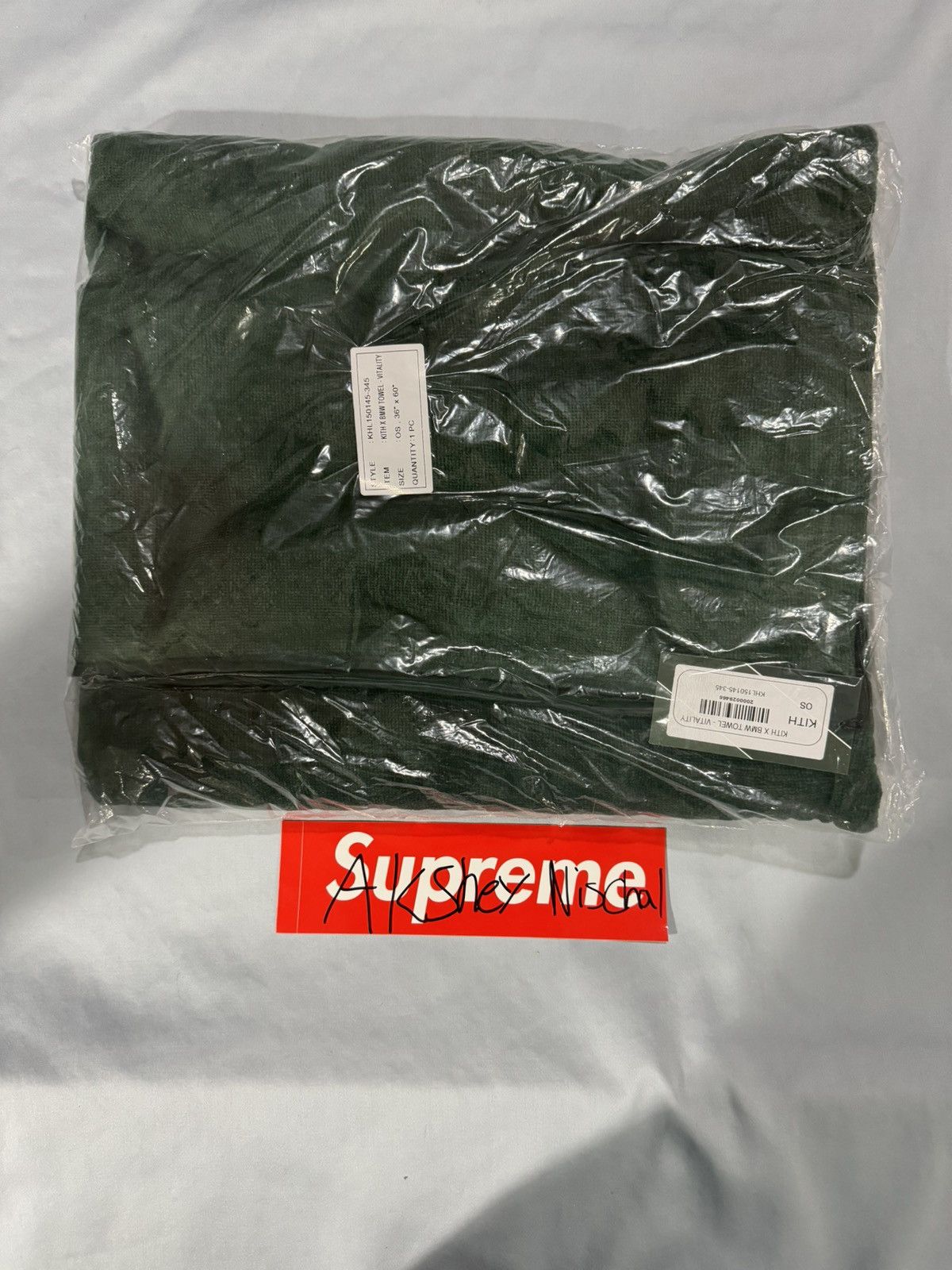 image of Kith X Bmw Towel in Green, Men's