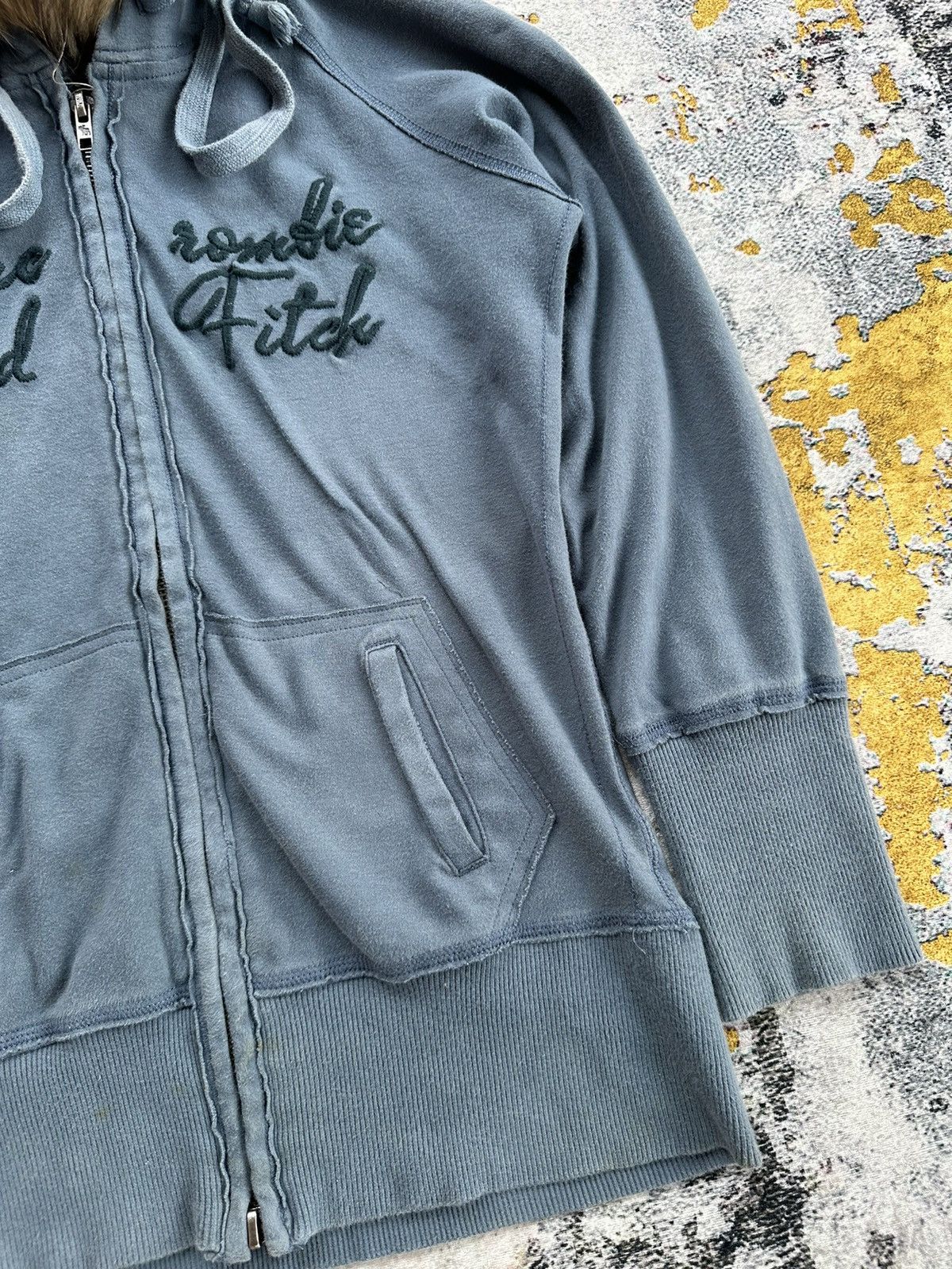 Abercrombie & Fitch ABERCROMBIE FADED ZIP FUR HOODIE IFSIXWASNINE LGB STYLE Size US S / EU 44-46 / 1 - 4 Thumbnail