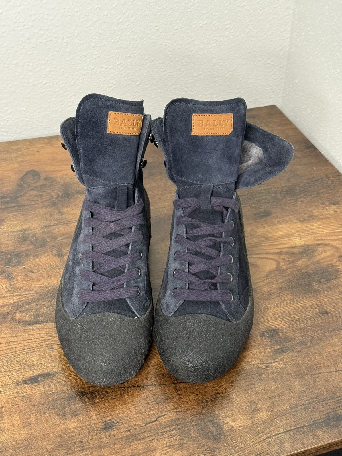 Bally BALLY Men's Suede Ankle Boots Ellon Fur Size US 8 / EU 41 - 4 Thumbnail