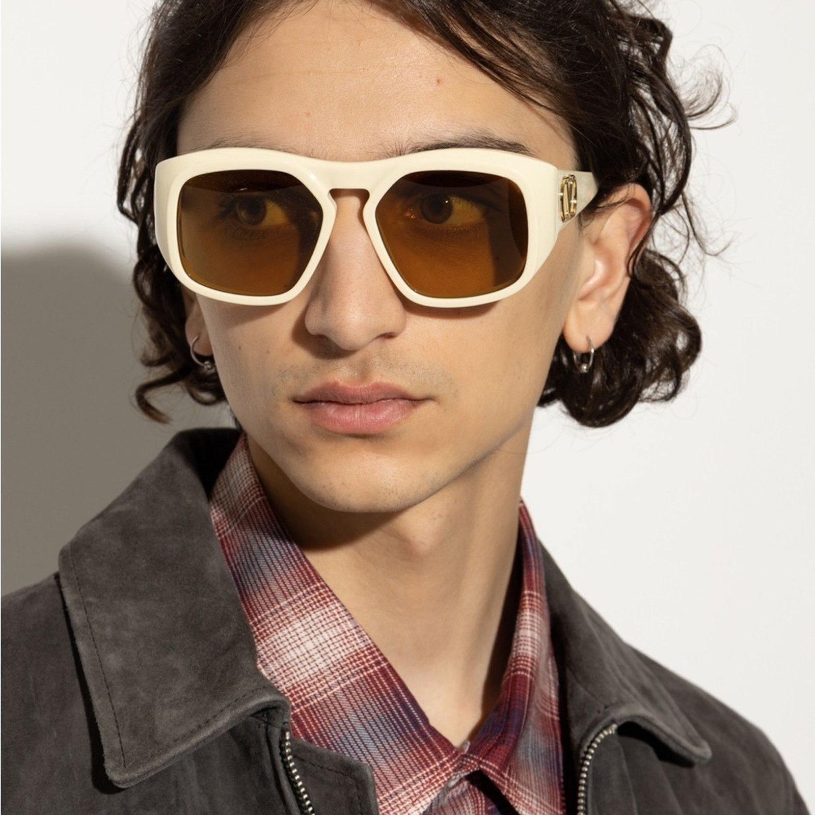Valentino New! Valentino VLS 179C, Cream Sunglasses Authentic Size ONE SIZE - 5 Thumbnail