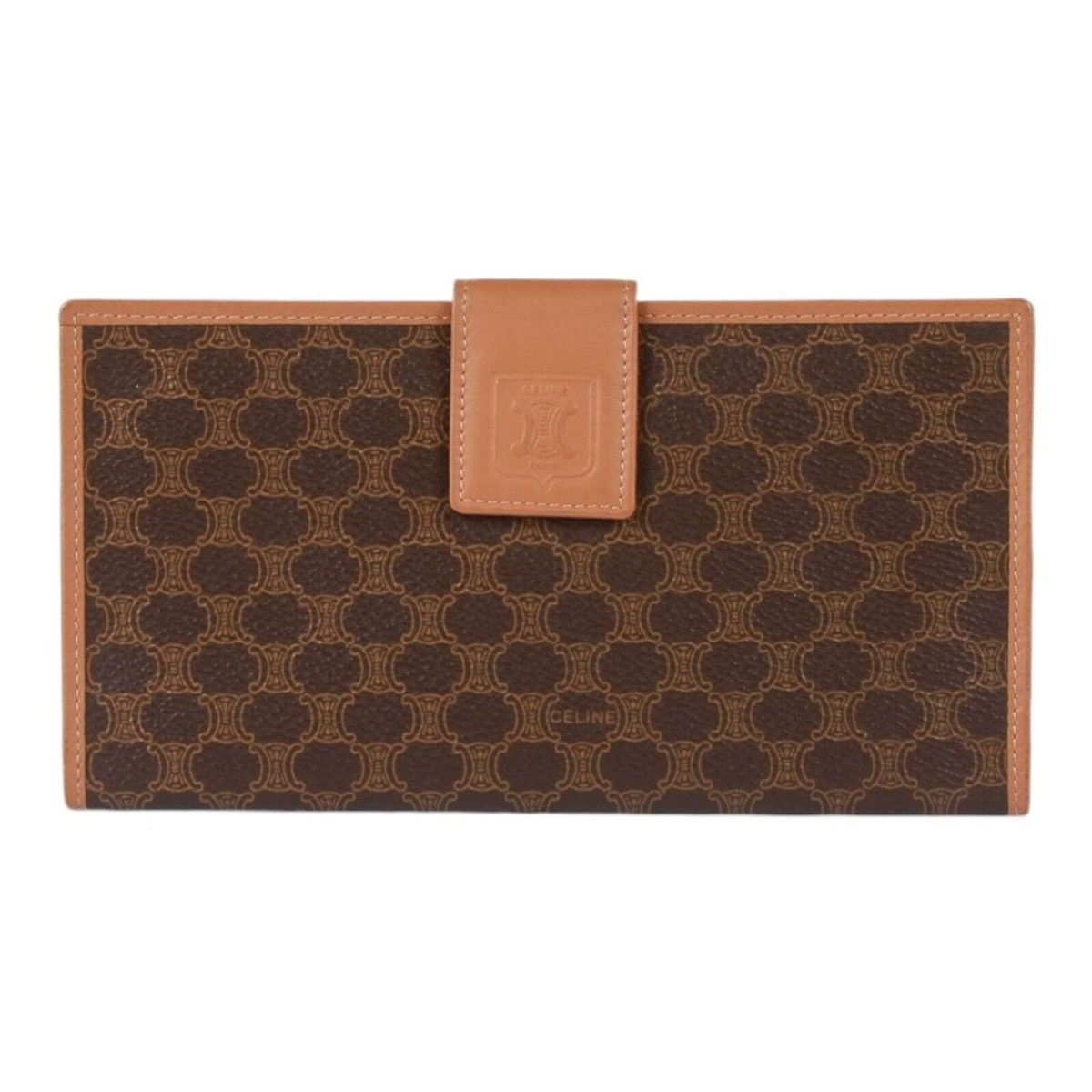 Celine Macadam Brown Long Wallet
