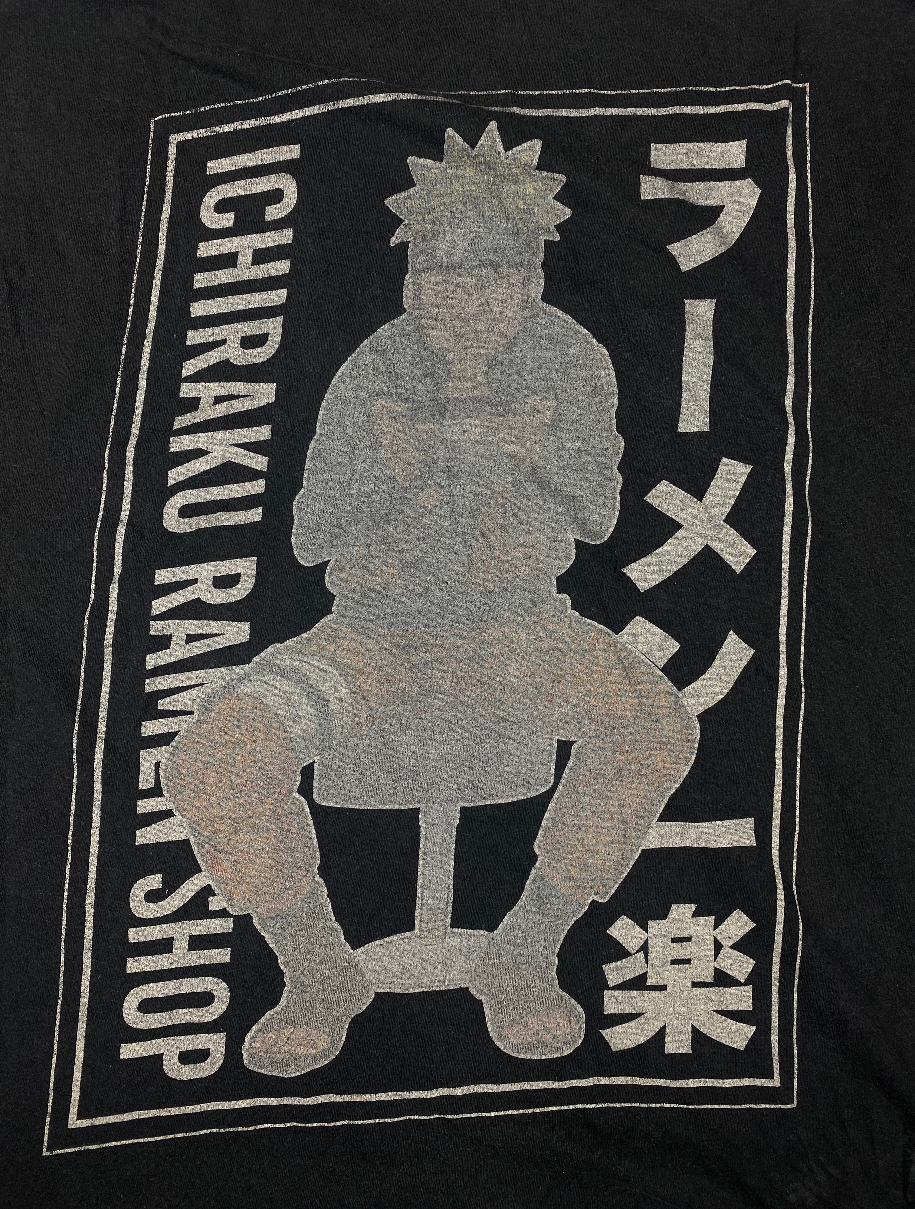 Anime Vintage NARUTO Graphic Huge Print Black T-Shirt Y2k M587 Size US XL / EU 56 / 4 - 6 Thumbnail