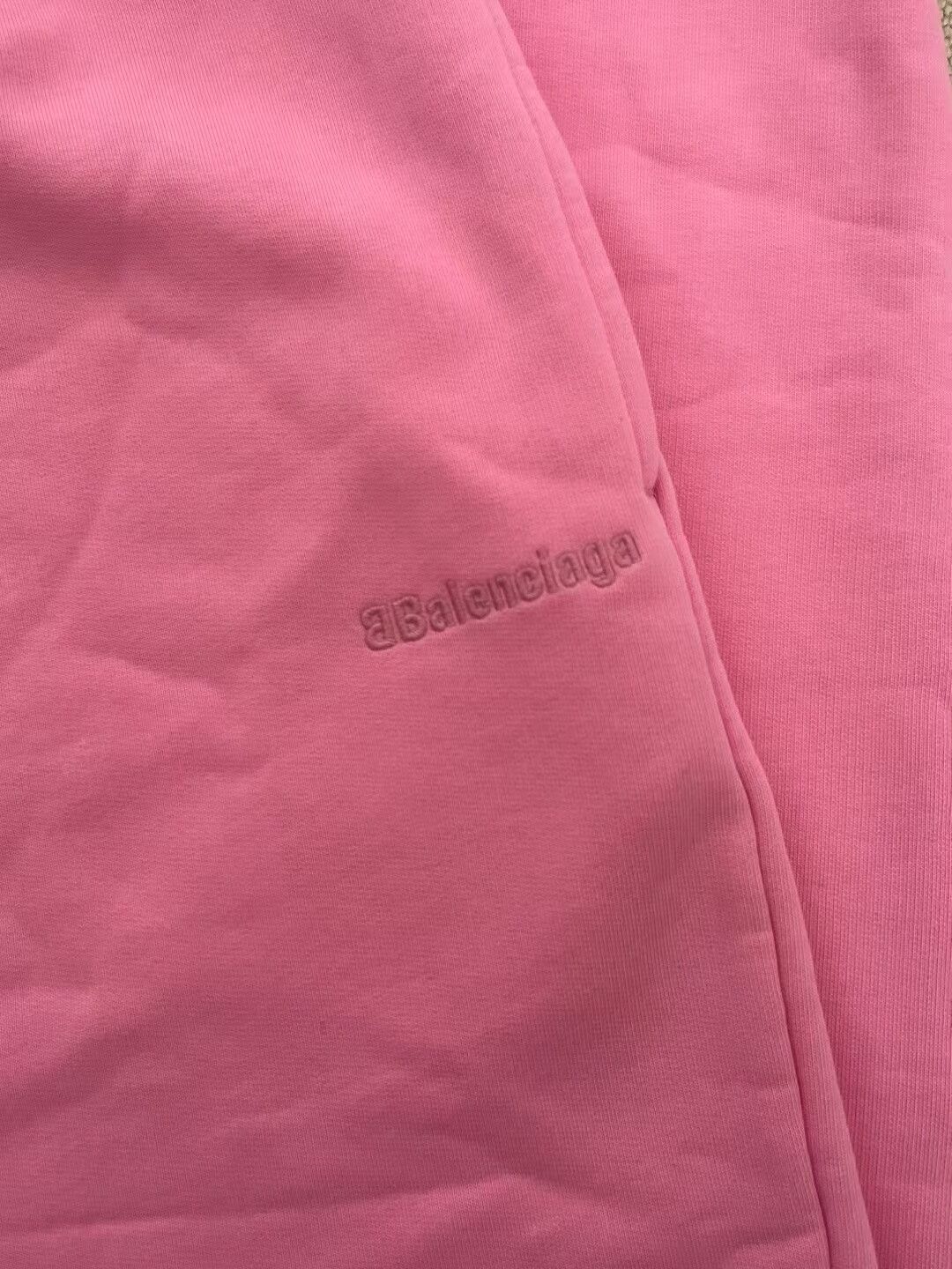 Balenciaga balenciaga pink logo embroidered long pants Size US 28 / EU 44 - 3 Thumbnail