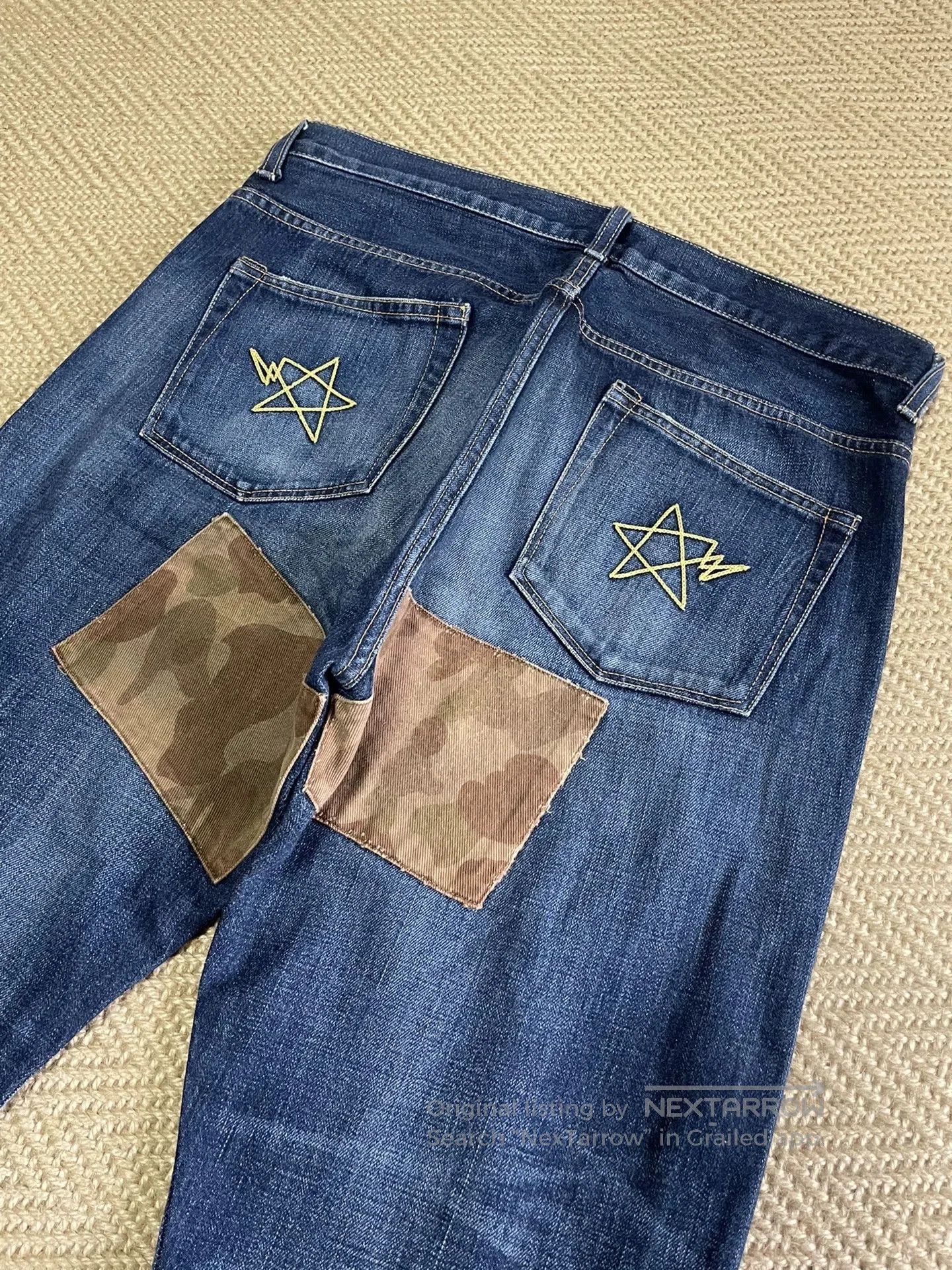 Bape BAPE Camo Distressed Denim Pants. Size US 26 / EU 42 - 5 Thumbnail